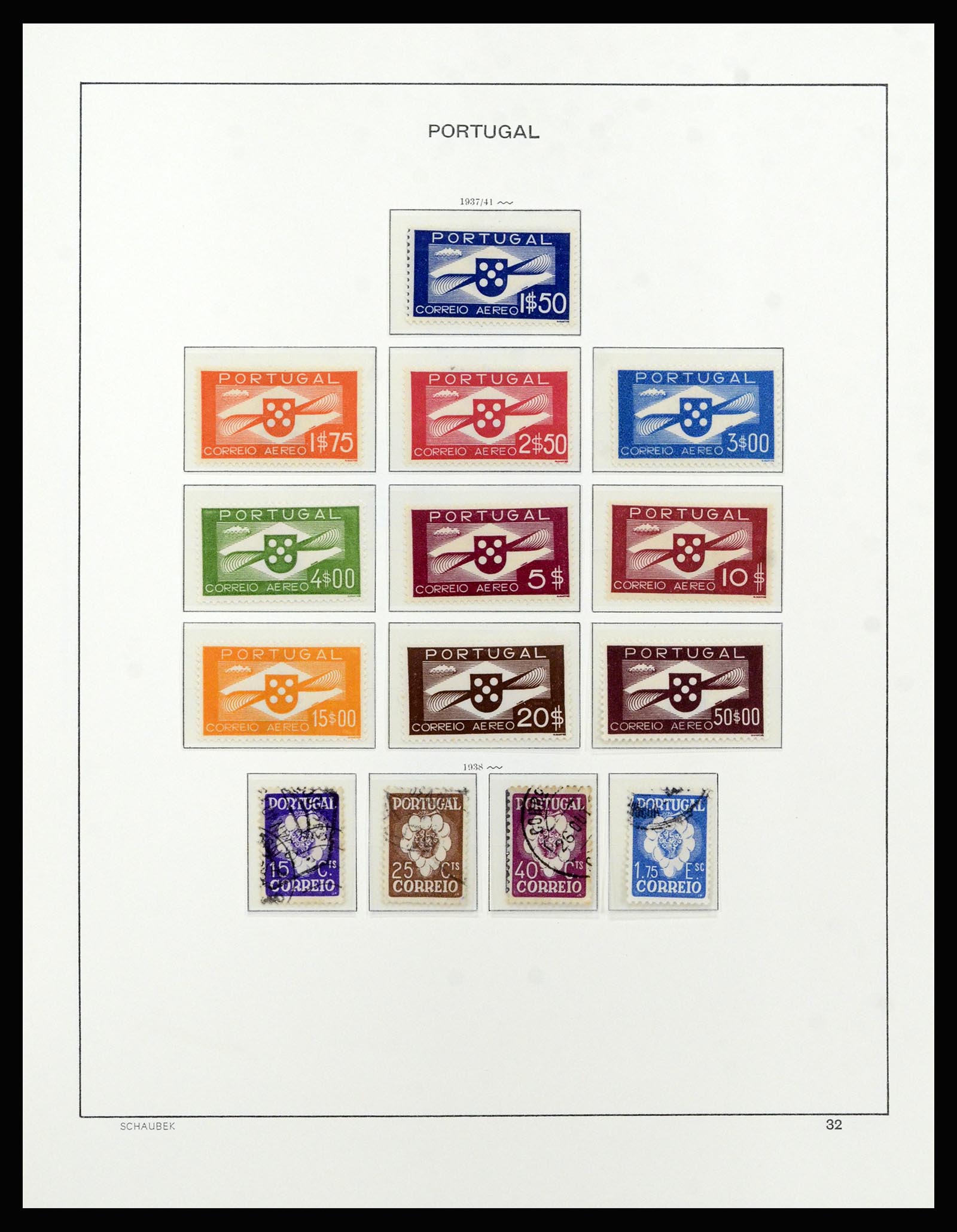 37137 055 - Postzegelverzameling 37137 Portugal 1894-1944.