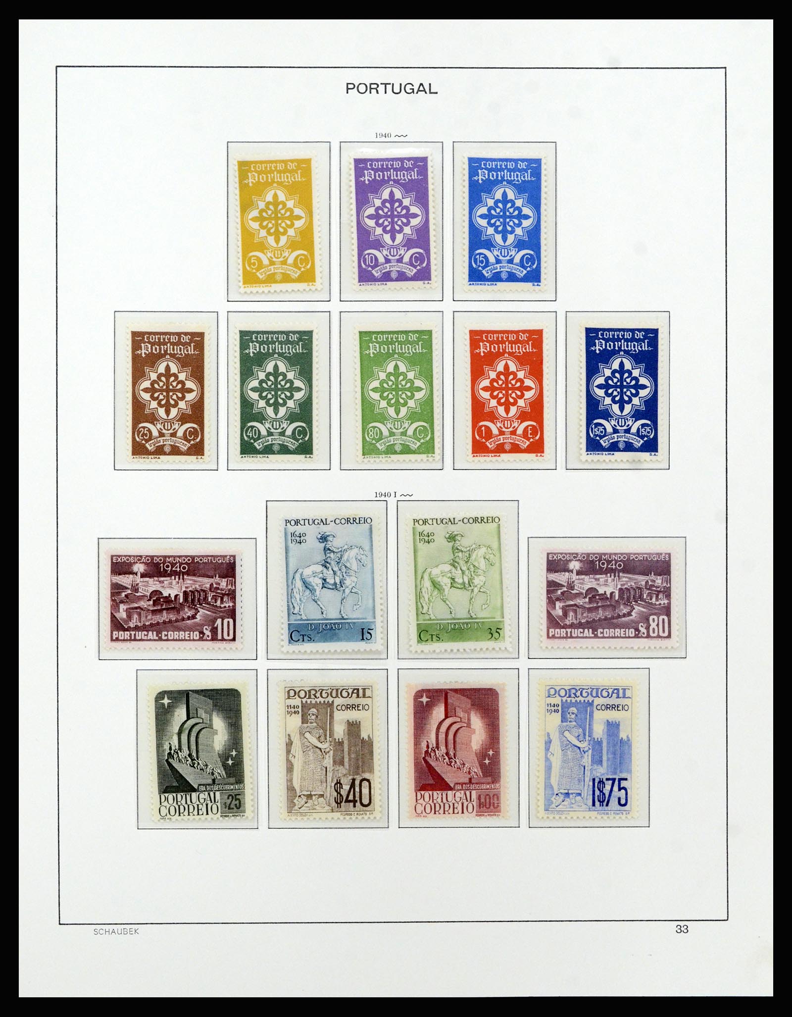 37137 057 - Postzegelverzameling 37137 Portugal 1894-1944.