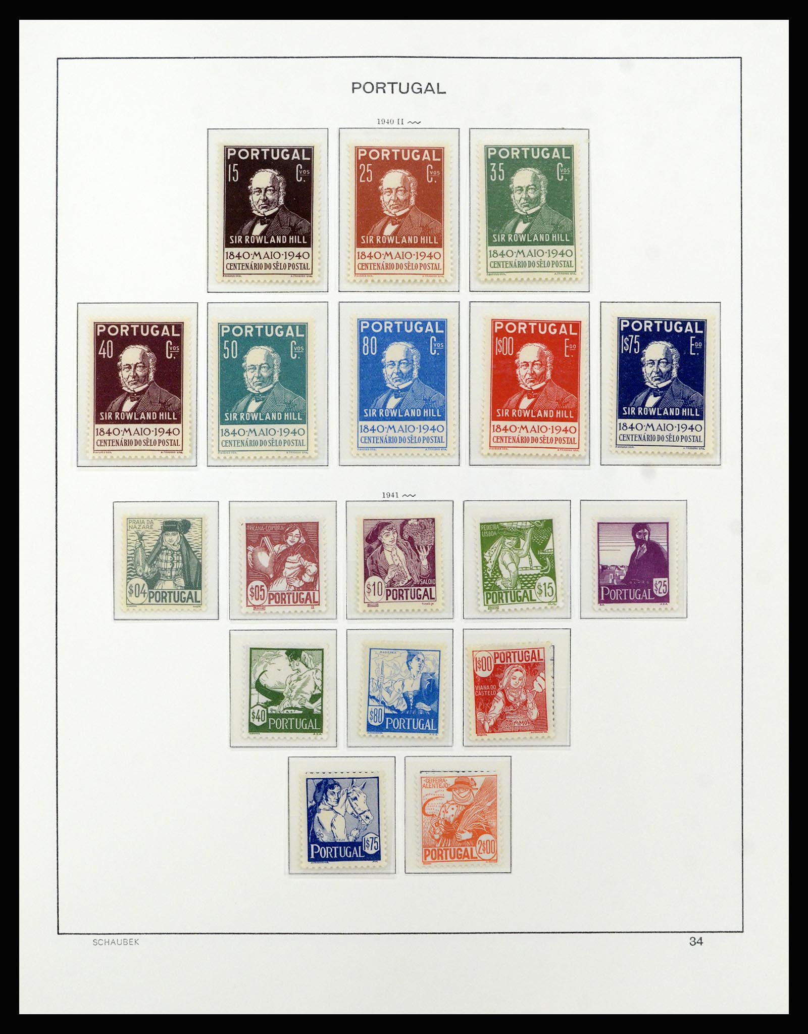 37137 058 - Postzegelverzameling 37137 Portugal 1894-1944.