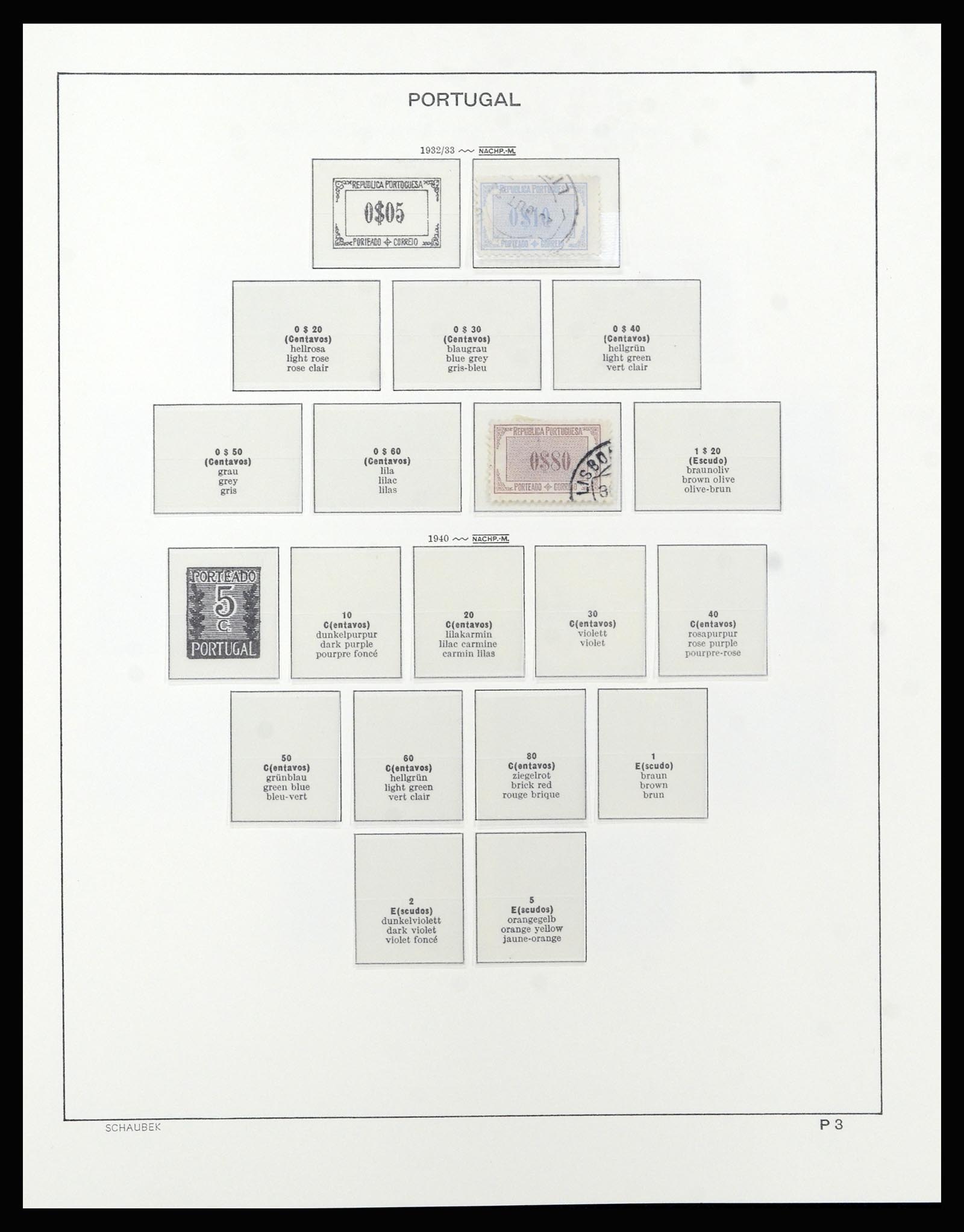 37137 067 - Postzegelverzameling 37137 Portugal 1894-1944.