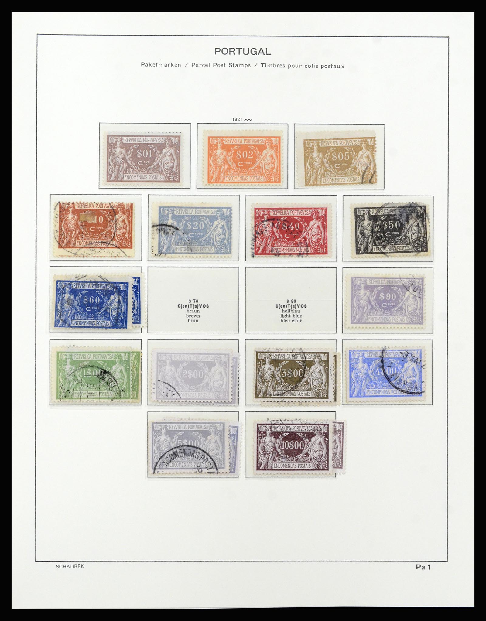 37137 068 - Postzegelverzameling 37137 Portugal 1894-1944.
