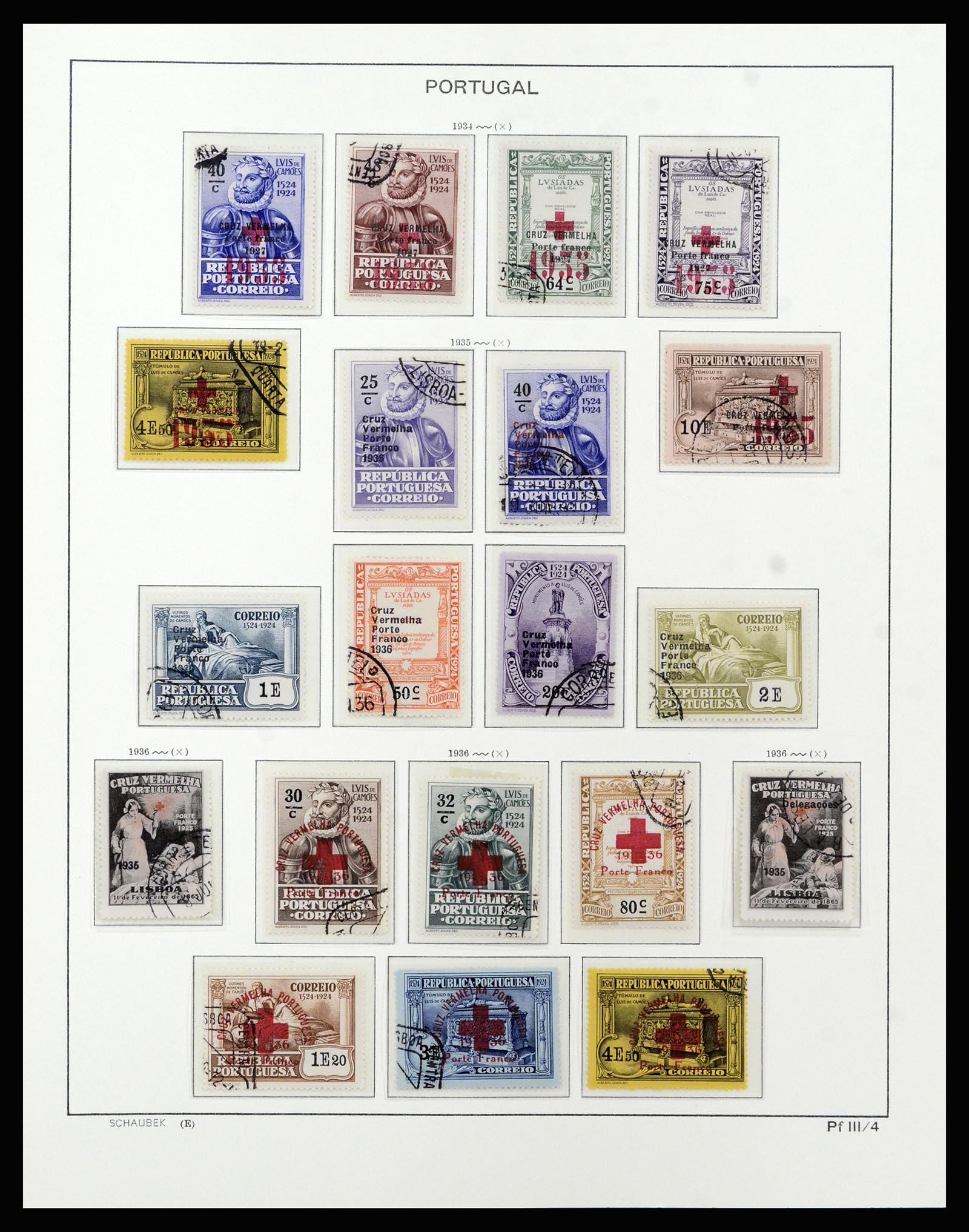 37137 073 - Postzegelverzameling 37137 Portugal 1894-1944.