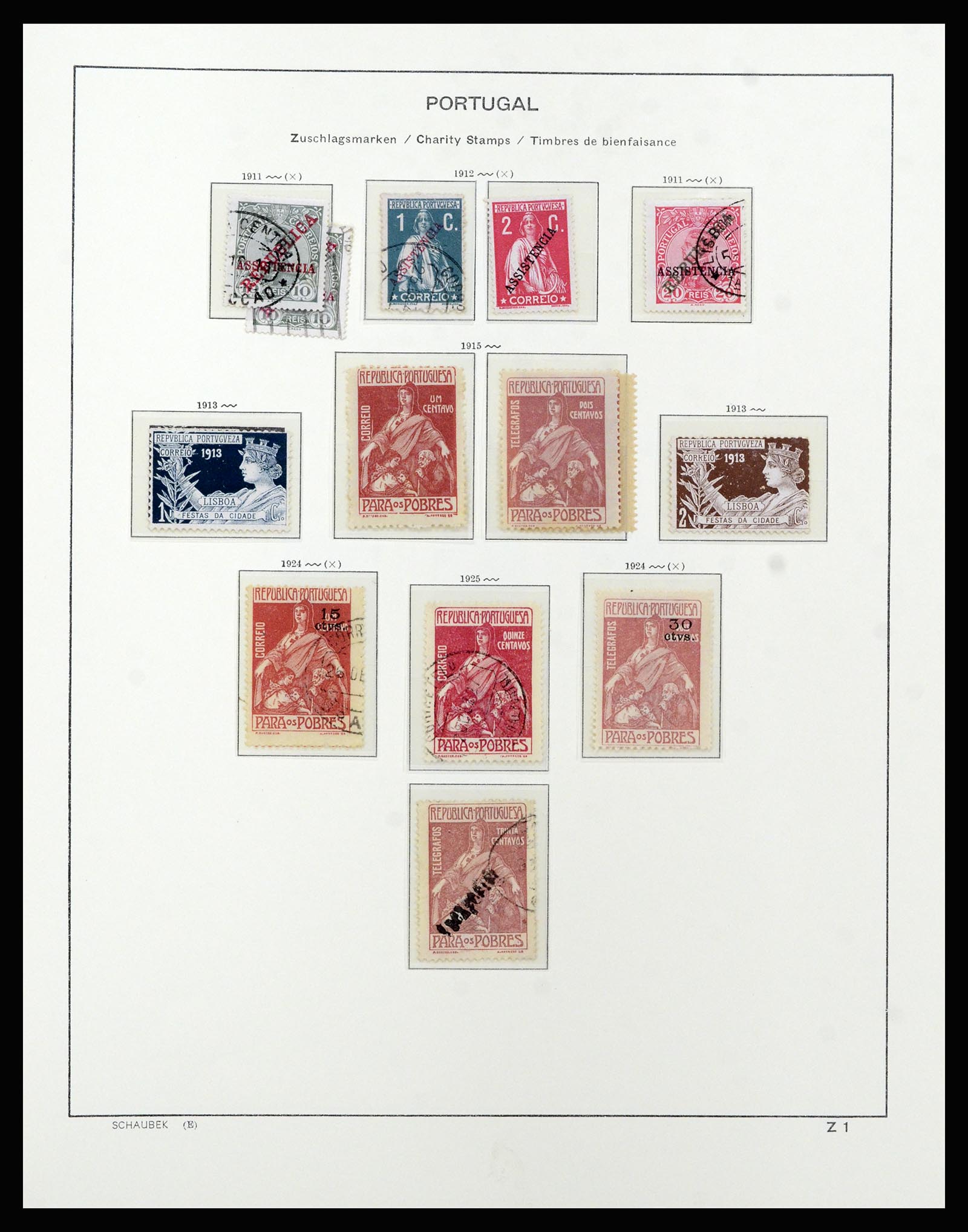 37137 074 - Postzegelverzameling 37137 Portugal 1894-1944.