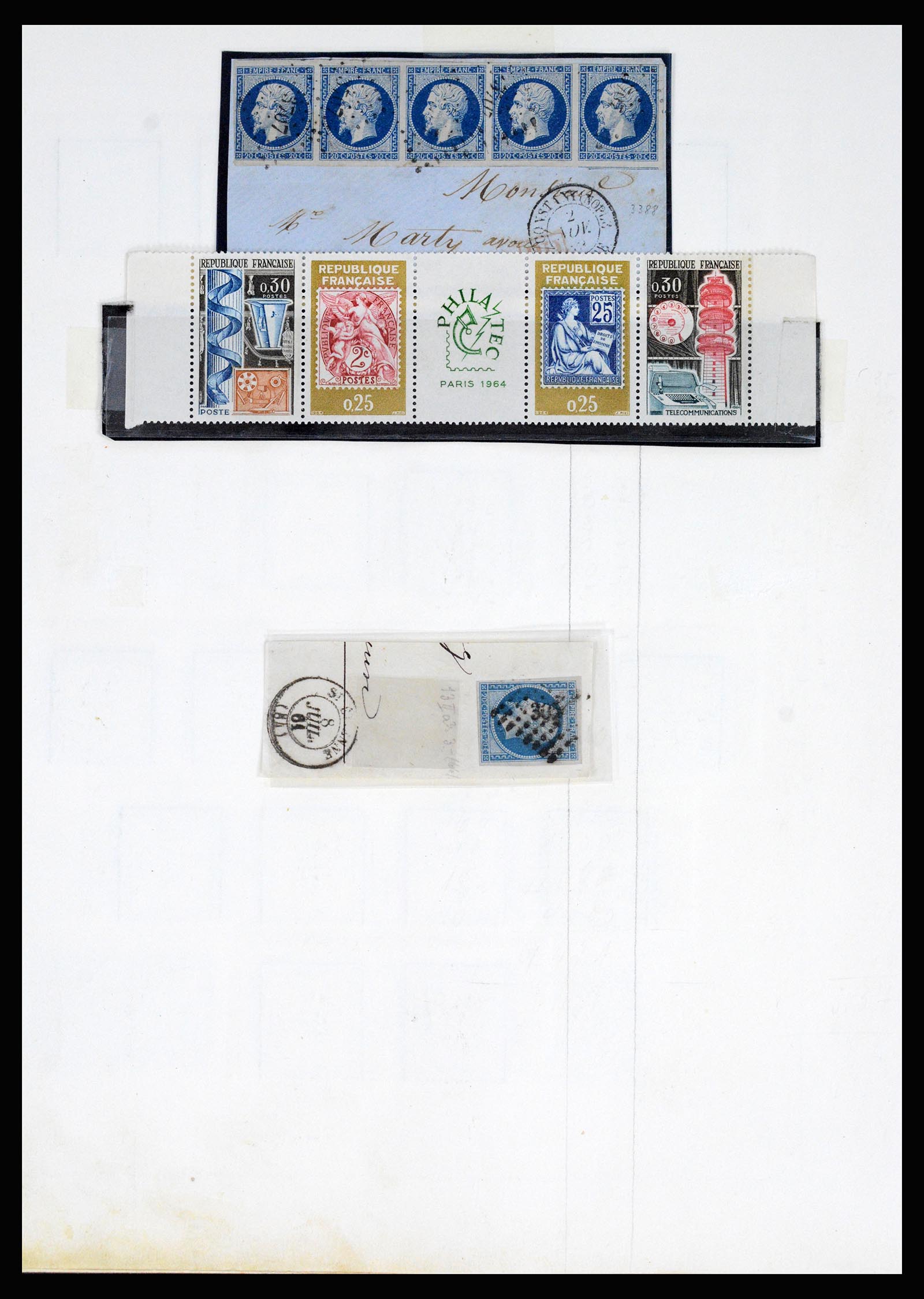 37140 002 - Postzegelverzameling 37140 Frankrijk 1849-1945.