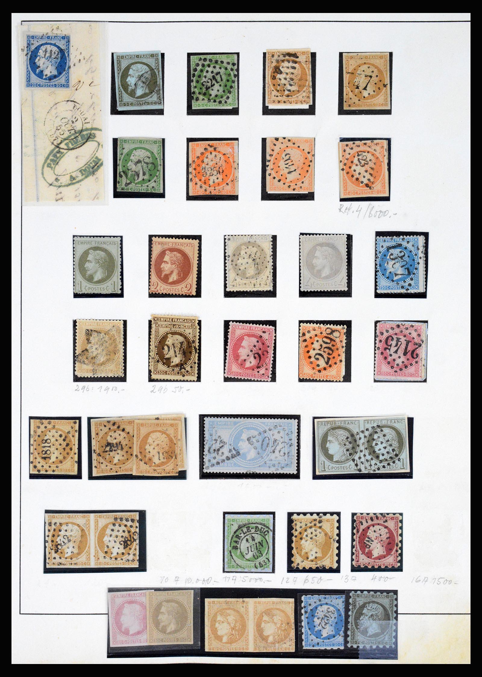 37140 003 - Postzegelverzameling 37140 Frankrijk 1849-1945.