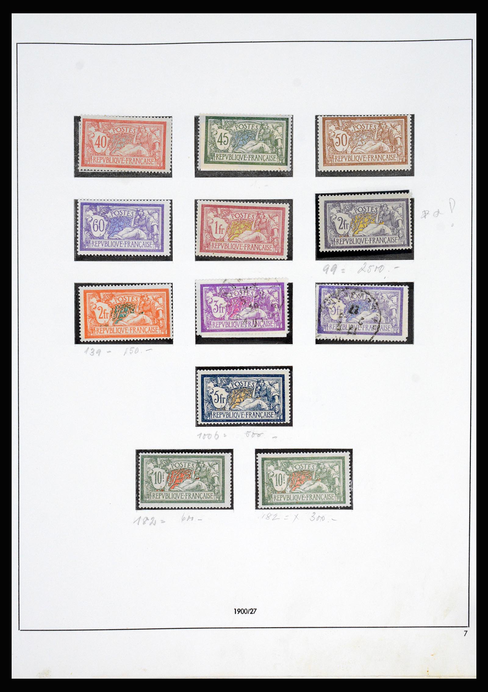 37140 008 - Postzegelverzameling 37140 Frankrijk 1849-1945.