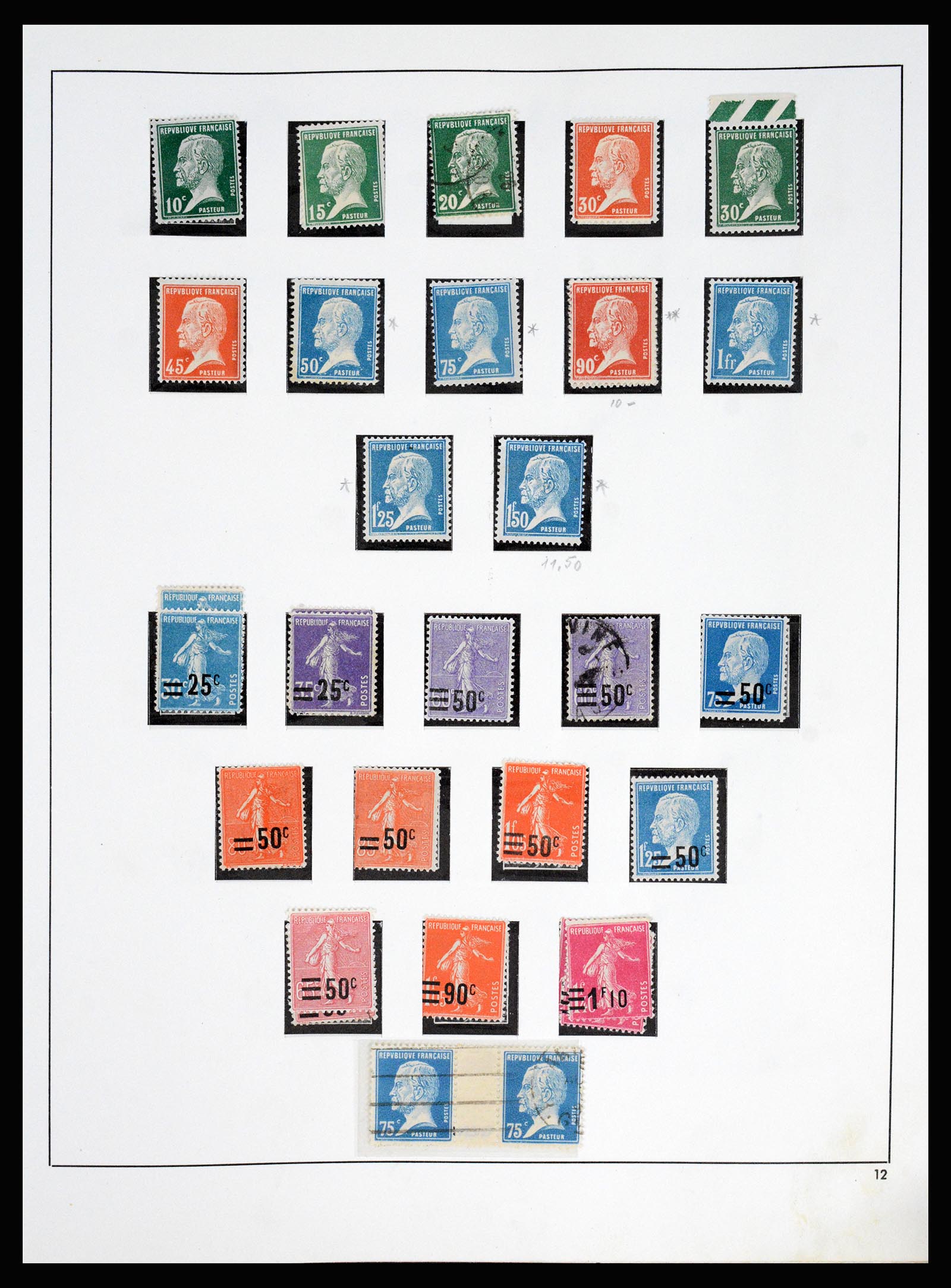 37140 013 - Postzegelverzameling 37140 Frankrijk 1849-1945.