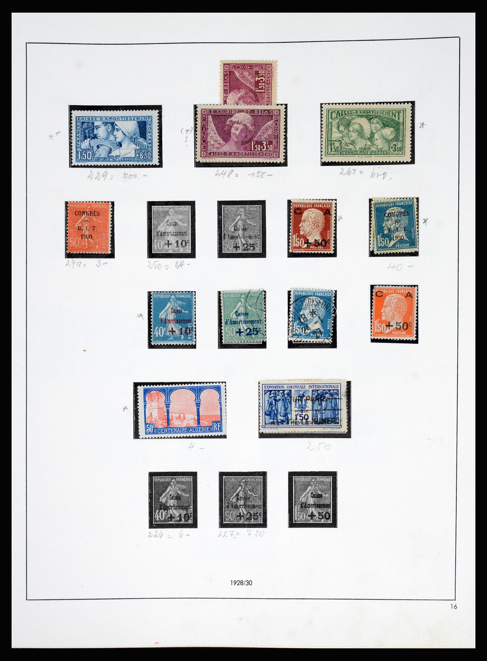 37140 017 - Postzegelverzameling 37140 Frankrijk 1849-1945.
