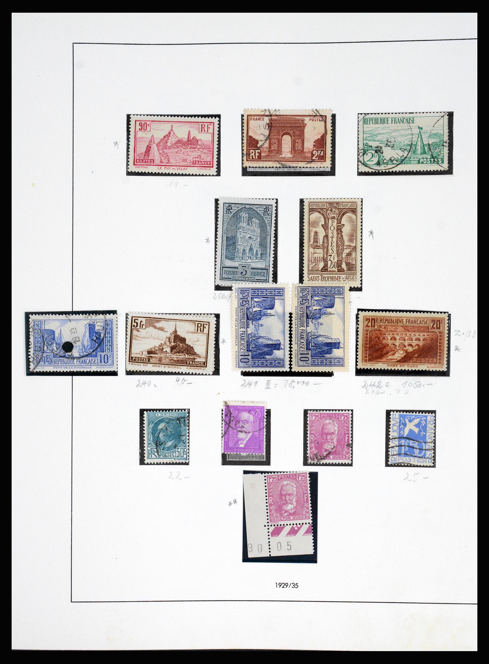 37140 018 - Postzegelverzameling 37140 Frankrijk 1849-1945.