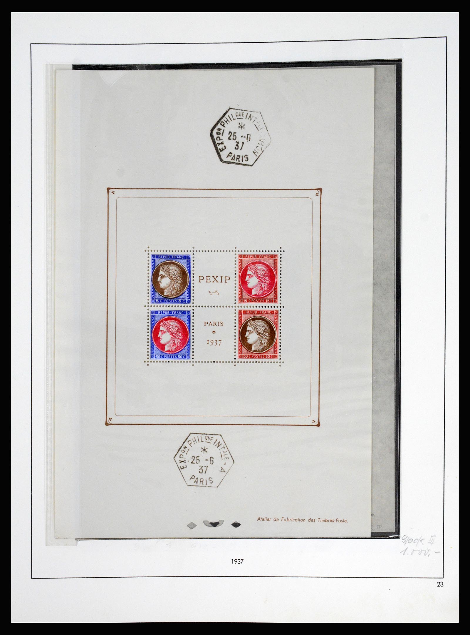 37140 024 - Postzegelverzameling 37140 Frankrijk 1849-1945.