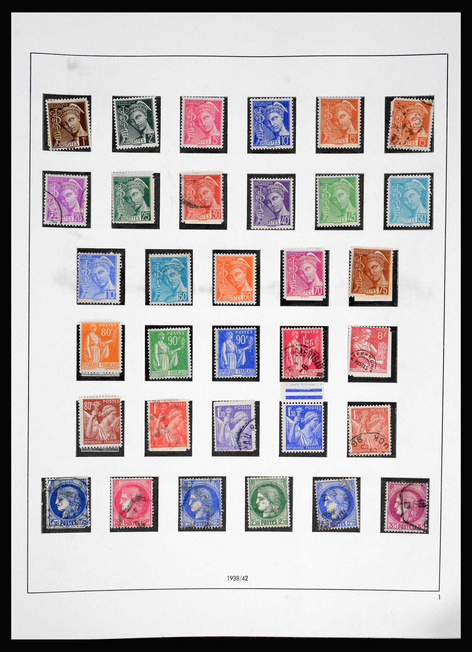 37140 030 - Postzegelverzameling 37140 Frankrijk 1849-1945.
