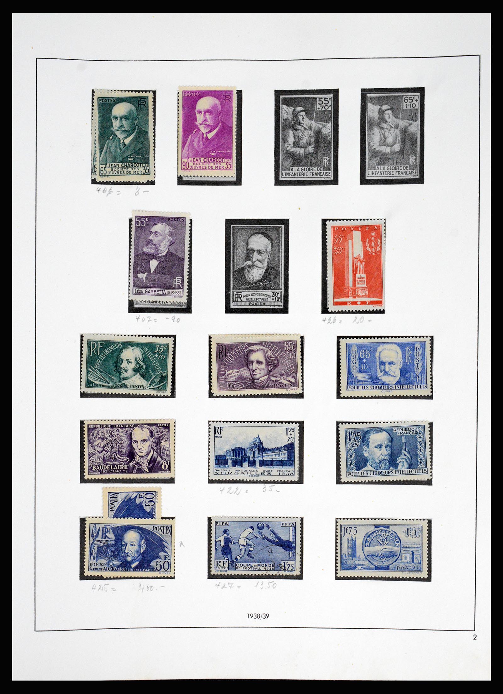 37140 031 - Postzegelverzameling 37140 Frankrijk 1849-1945.