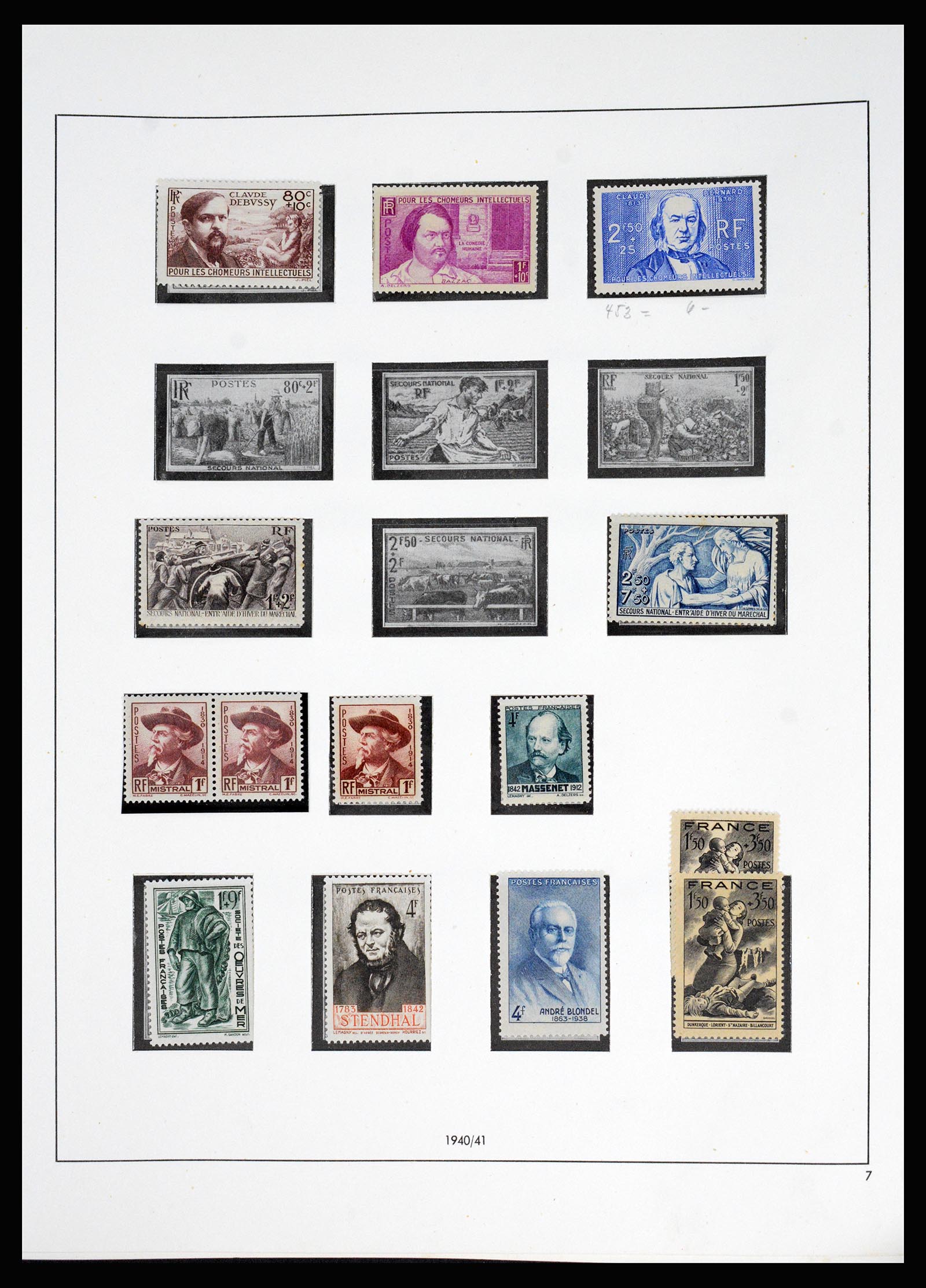 37140 036 - Postzegelverzameling 37140 Frankrijk 1849-1945.