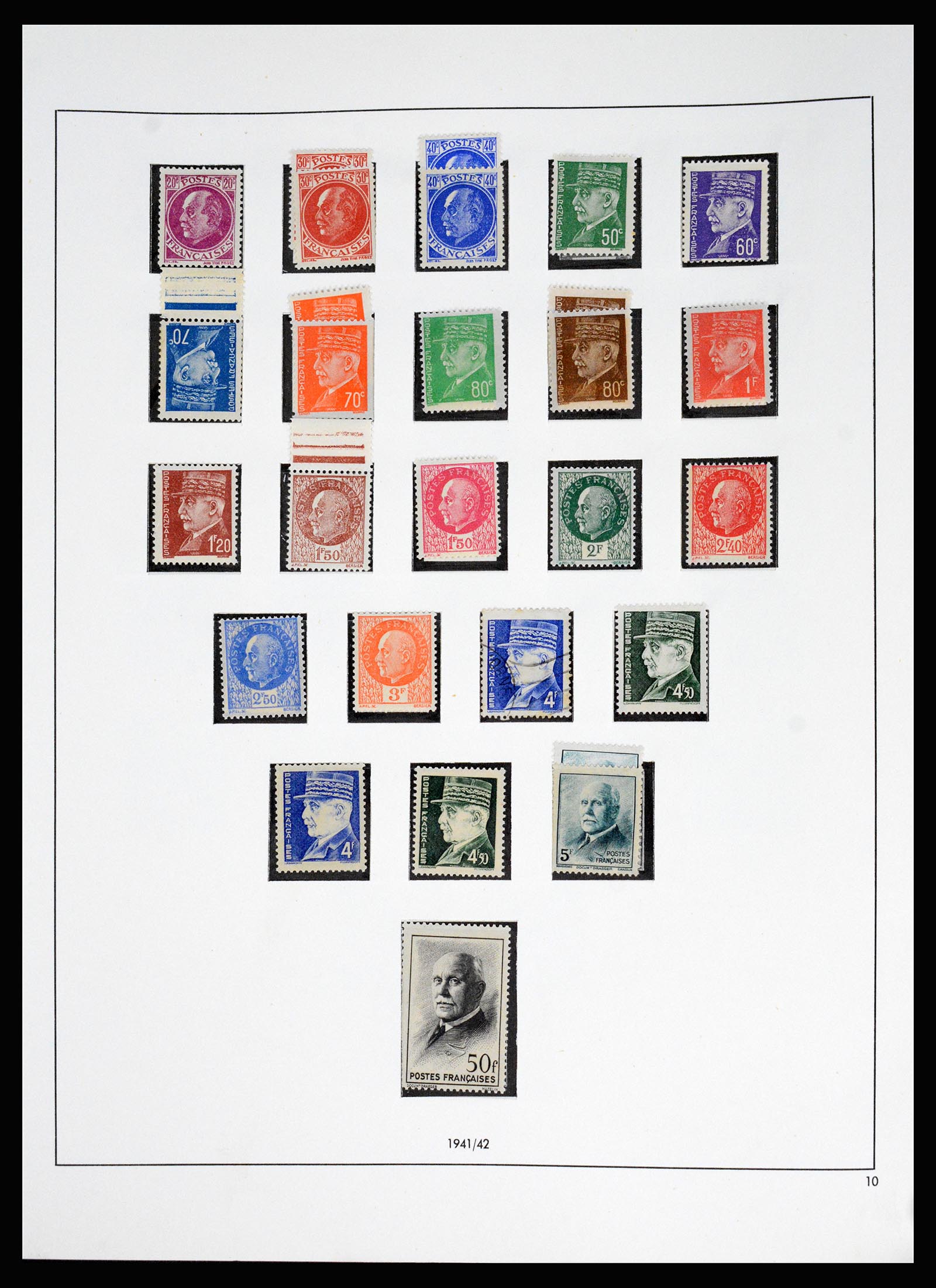 37140 039 - Postzegelverzameling 37140 Frankrijk 1849-1945.