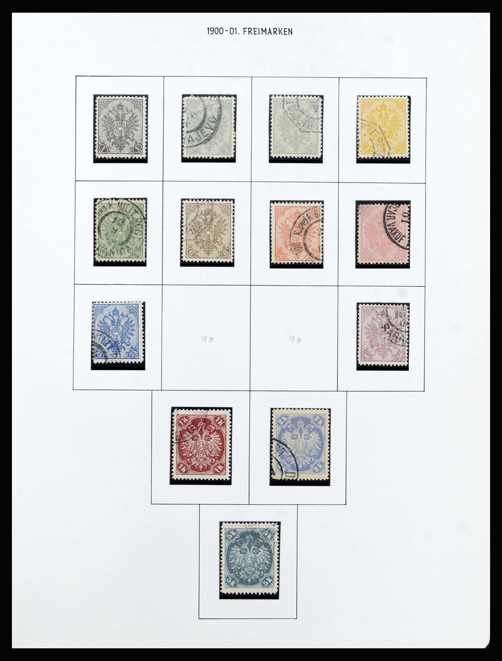 37141 003 - Postzegelverzameling 37141 Bosnië-Herzegowina 1879-1918.