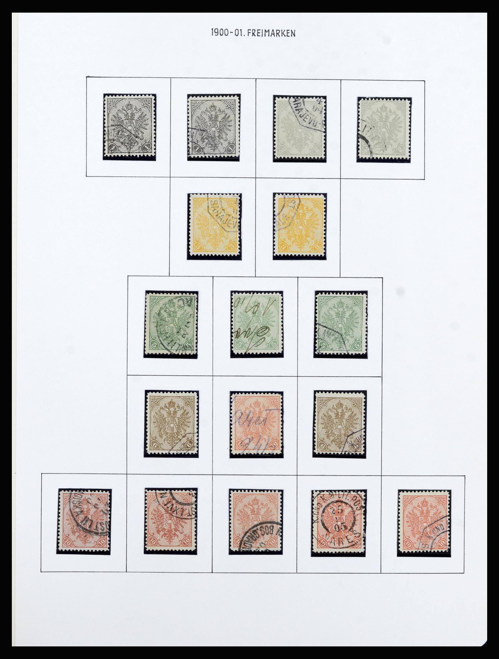 37141 005 - Postzegelverzameling 37141 Bosnië-Herzegowina 1879-1918.
