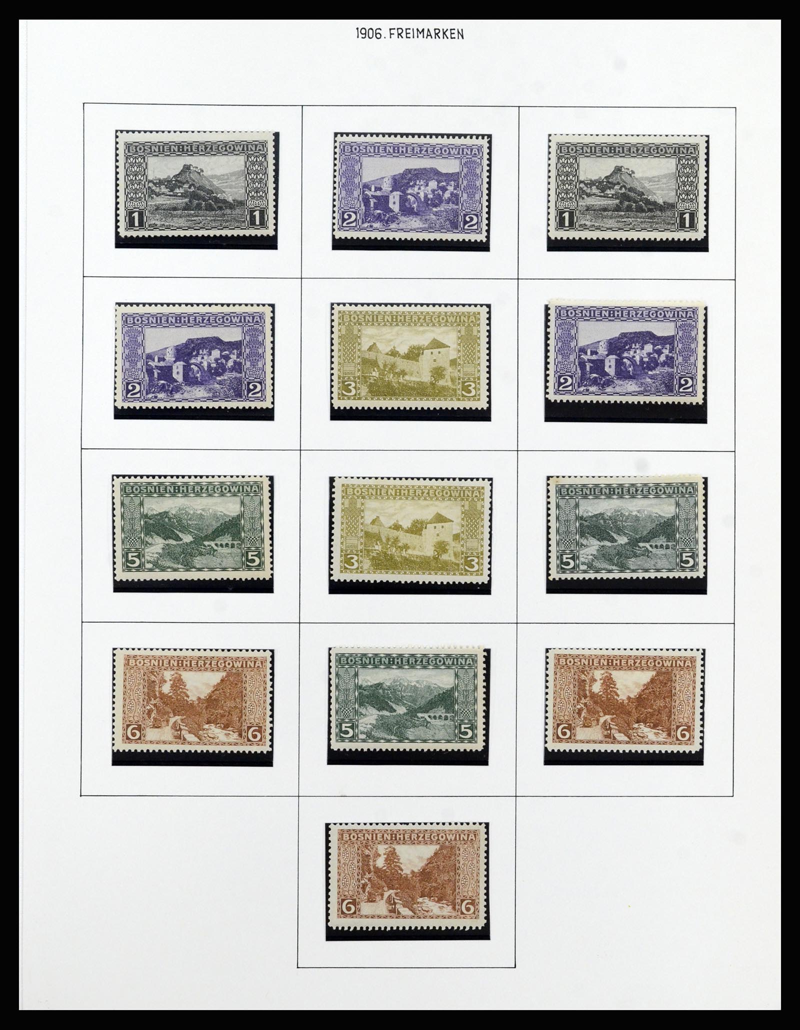 37141 008 - Postzegelverzameling 37141 Bosnië-Herzegowina 1879-1918.