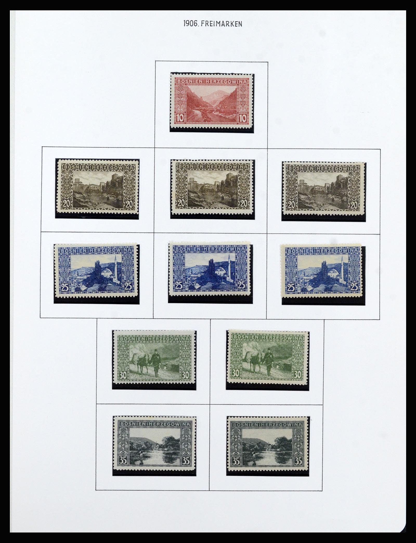 37141 009 - Postzegelverzameling 37141 Bosnië-Herzegowina 1879-1918.