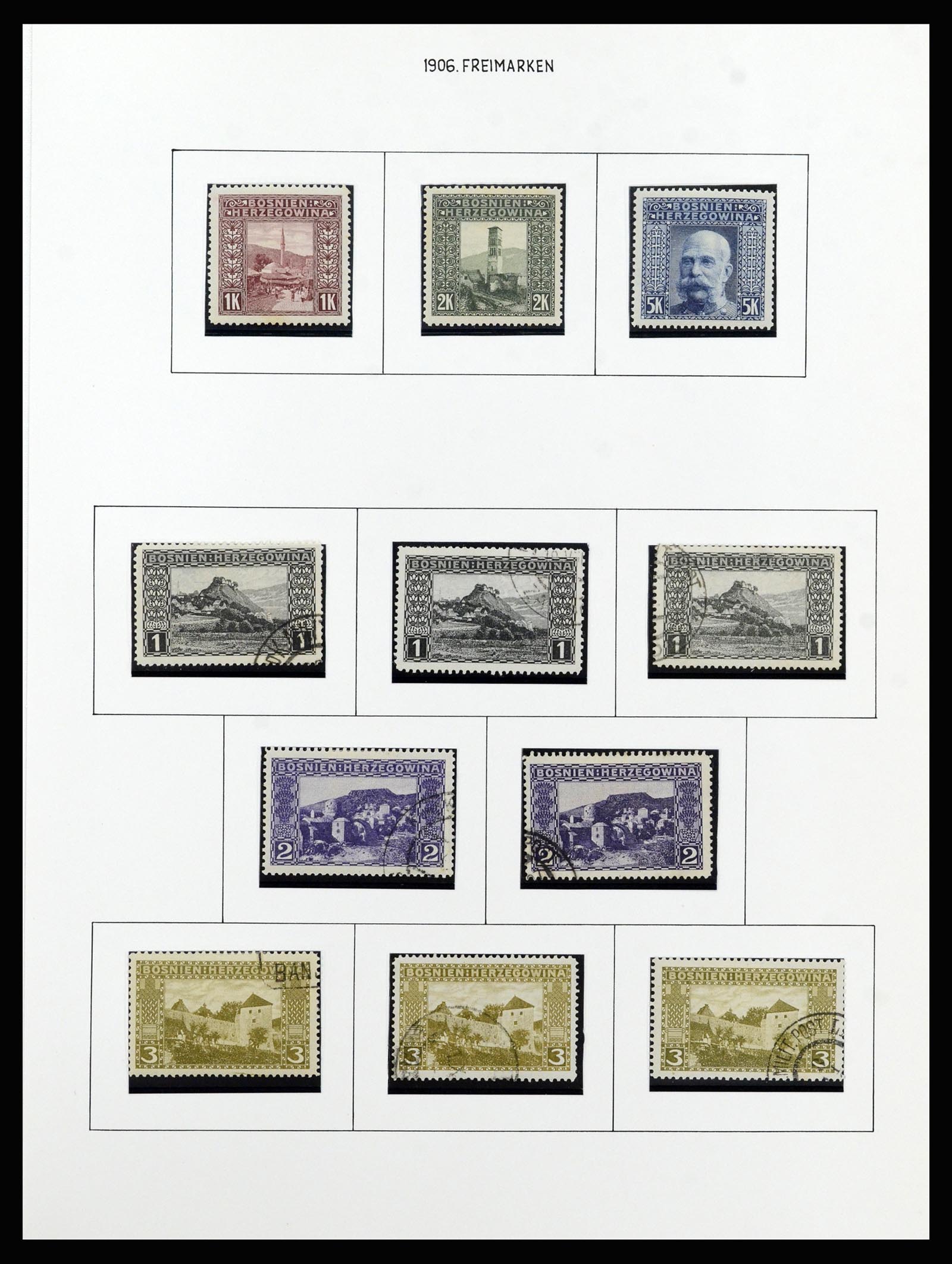 37141 012 - Postzegelverzameling 37141 Bosnië-Herzegowina 1879-1918.