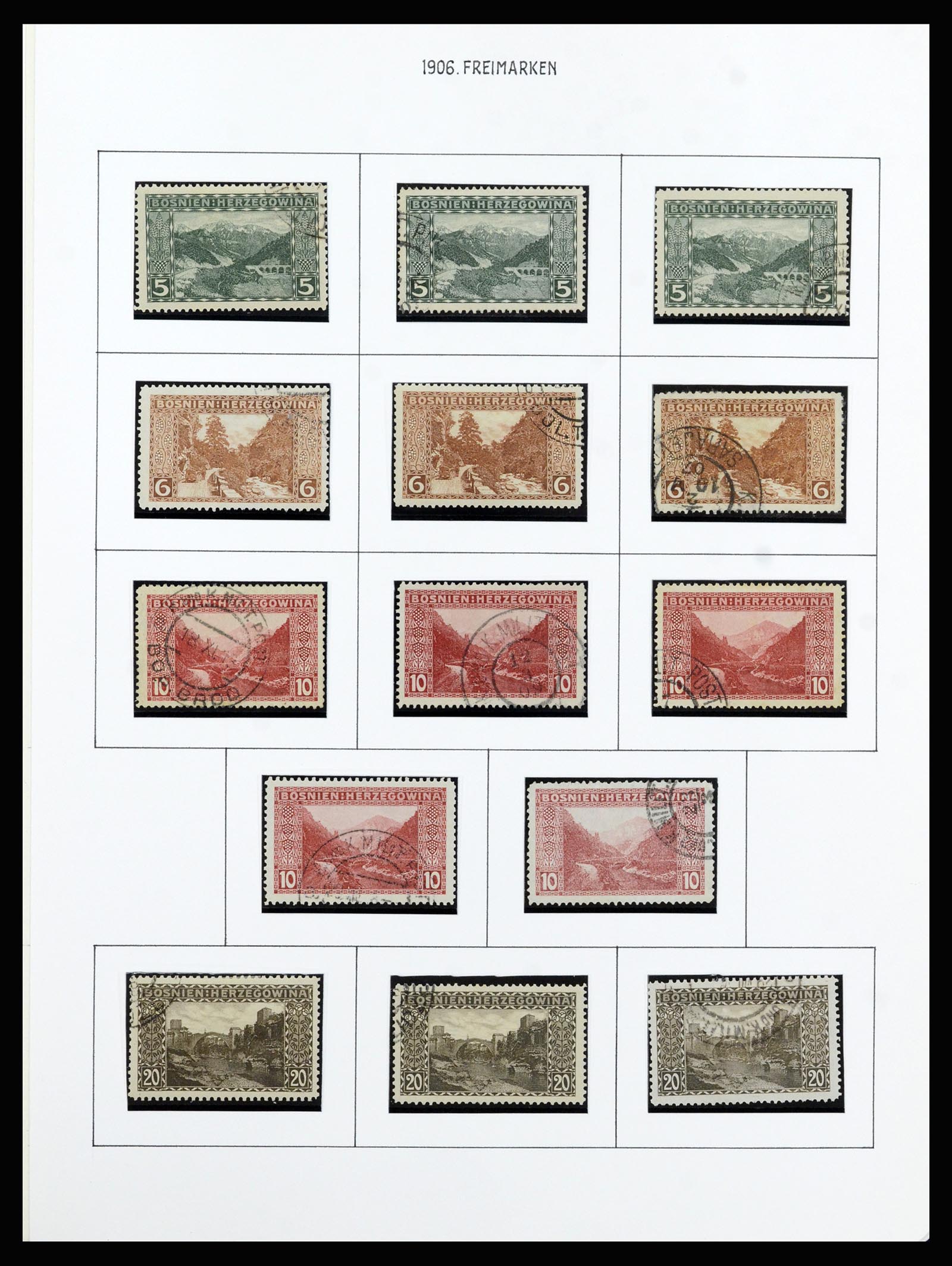 37141 013 - Postzegelverzameling 37141 Bosnië-Herzegowina 1879-1918.
