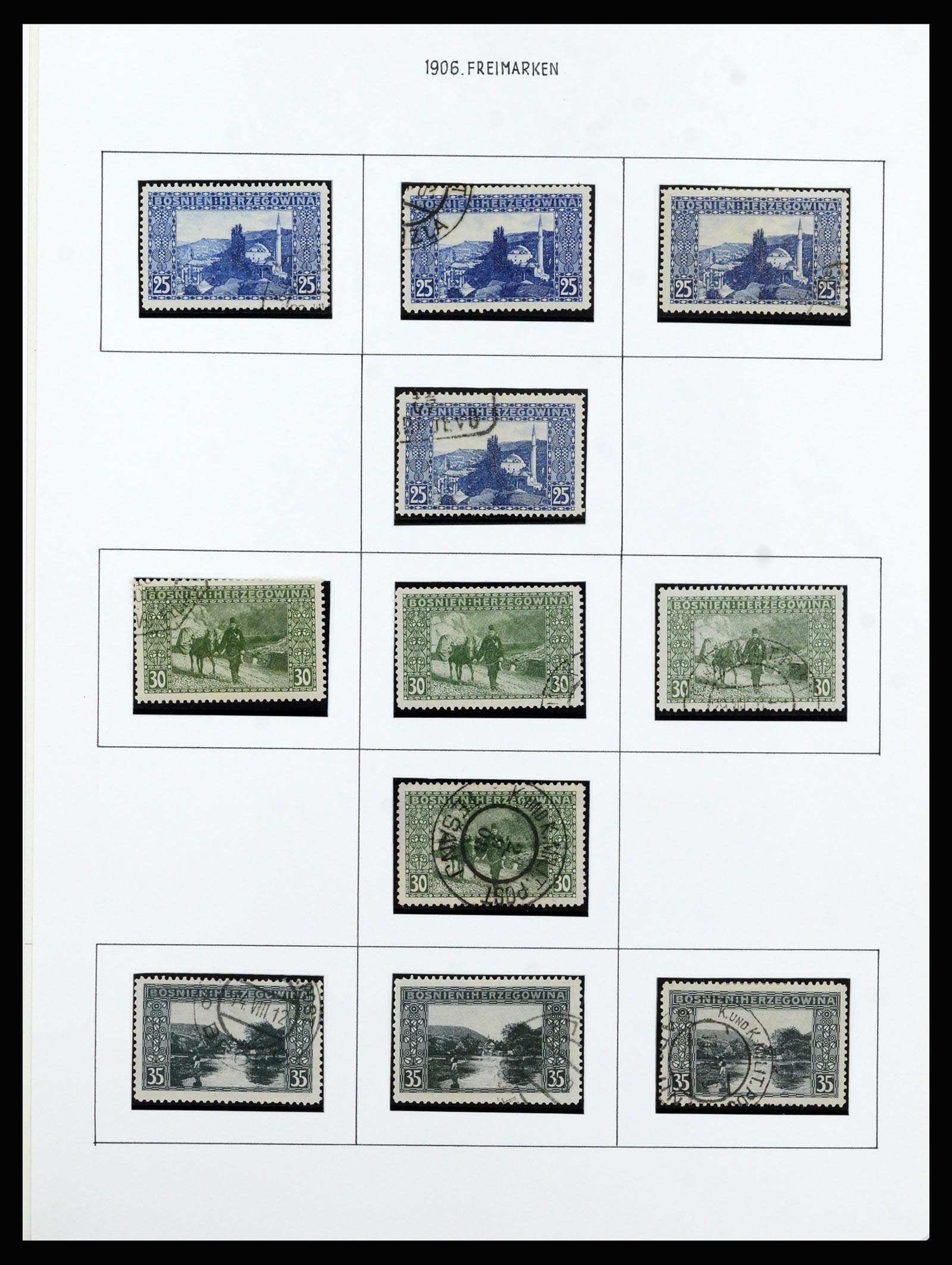 37141 014 - Postzegelverzameling 37141 Bosnië-Herzegowina 1879-1918.