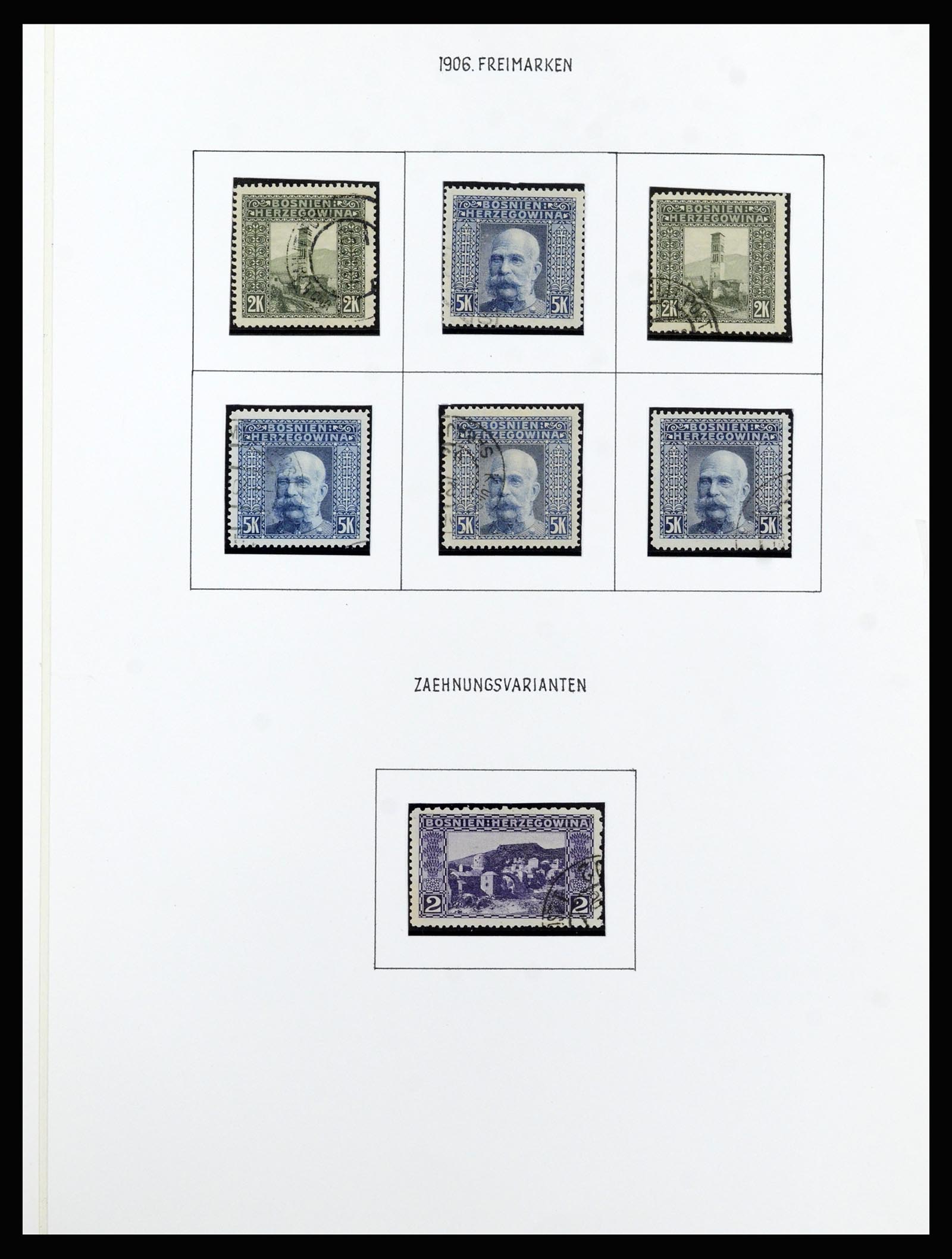 37141 016 - Postzegelverzameling 37141 Bosnië-Herzegowina 1879-1918.