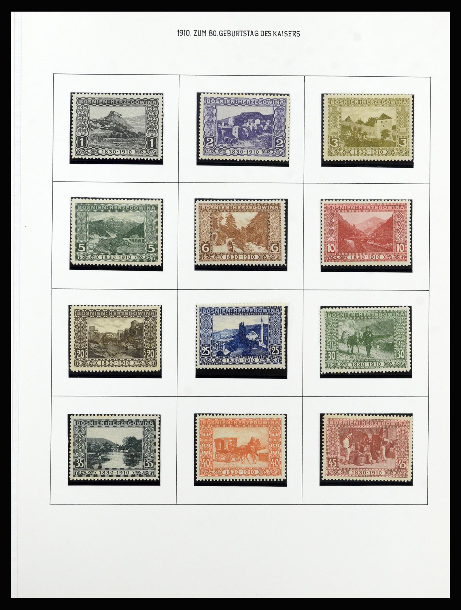 37141 017 - Postzegelverzameling 37141 Bosnië-Herzegowina 1879-1918.
