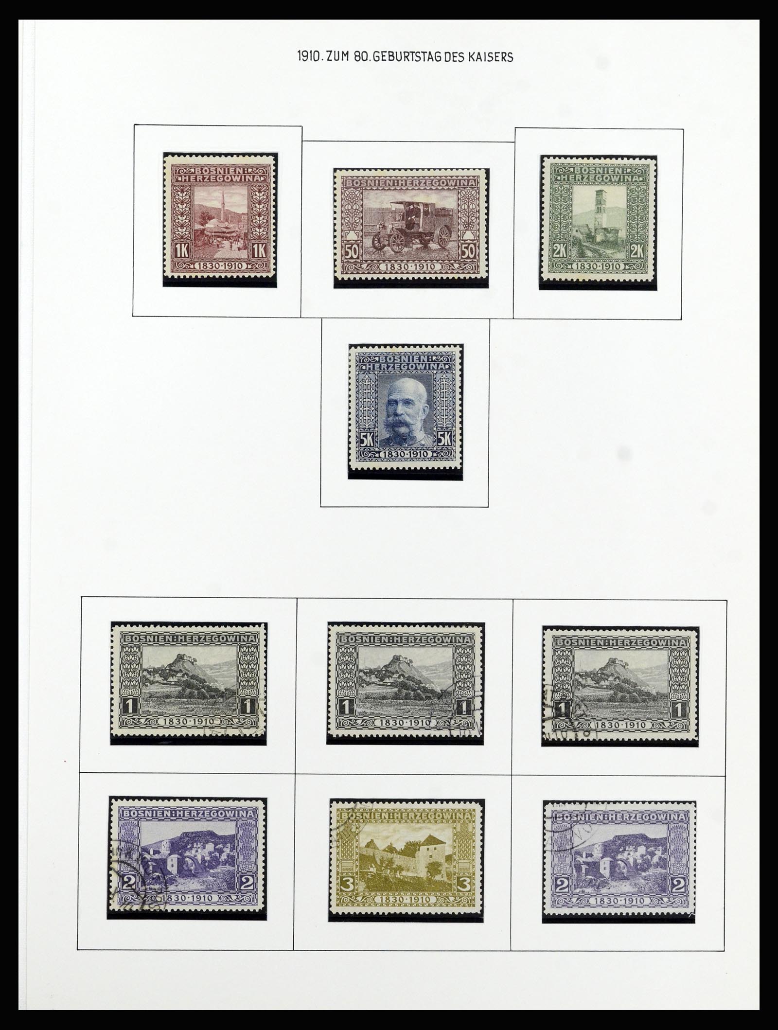 37141 018 - Postzegelverzameling 37141 Bosnië-Herzegowina 1879-1918.