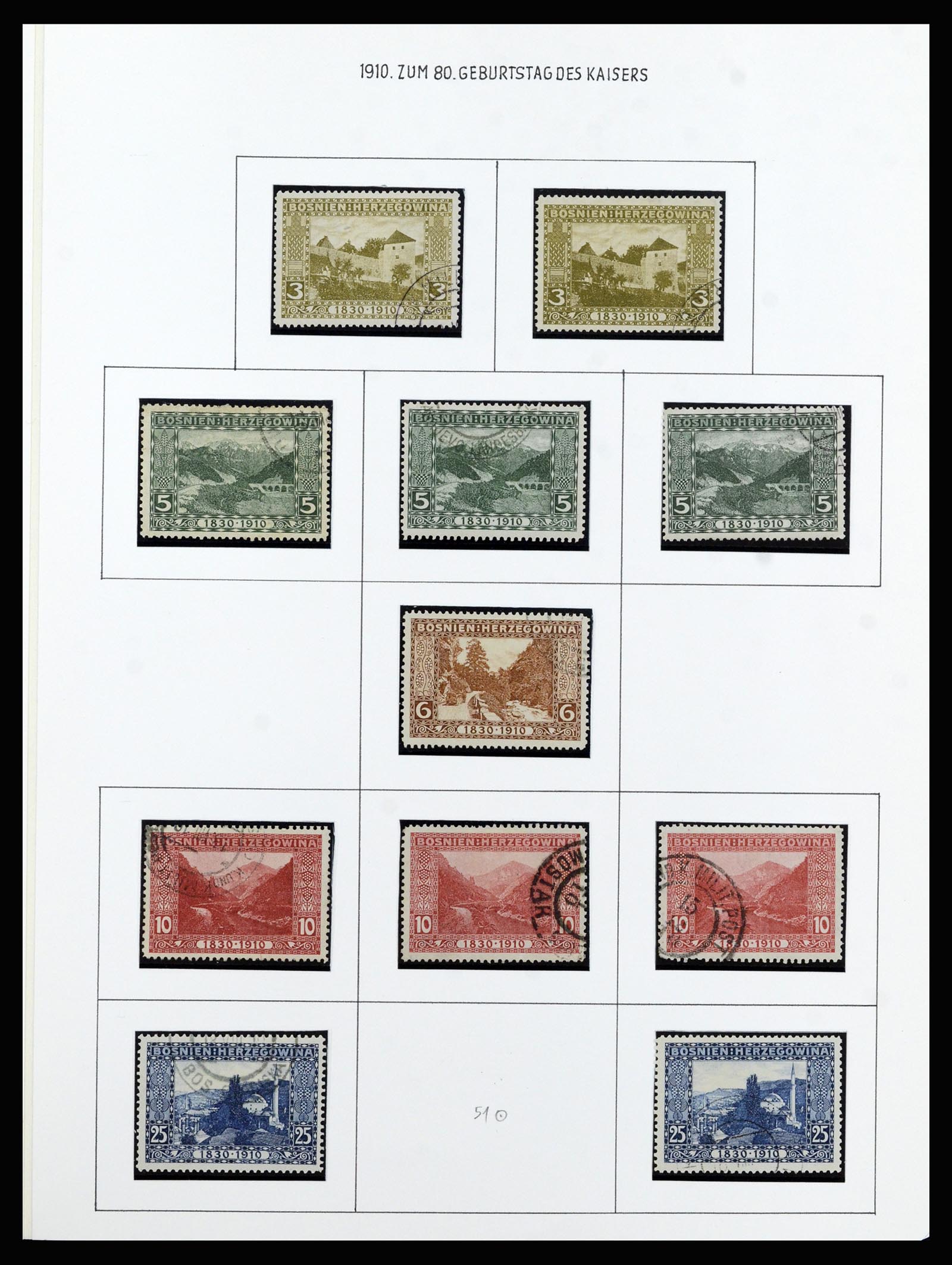 37141 019 - Postzegelverzameling 37141 Bosnië-Herzegowina 1879-1918.