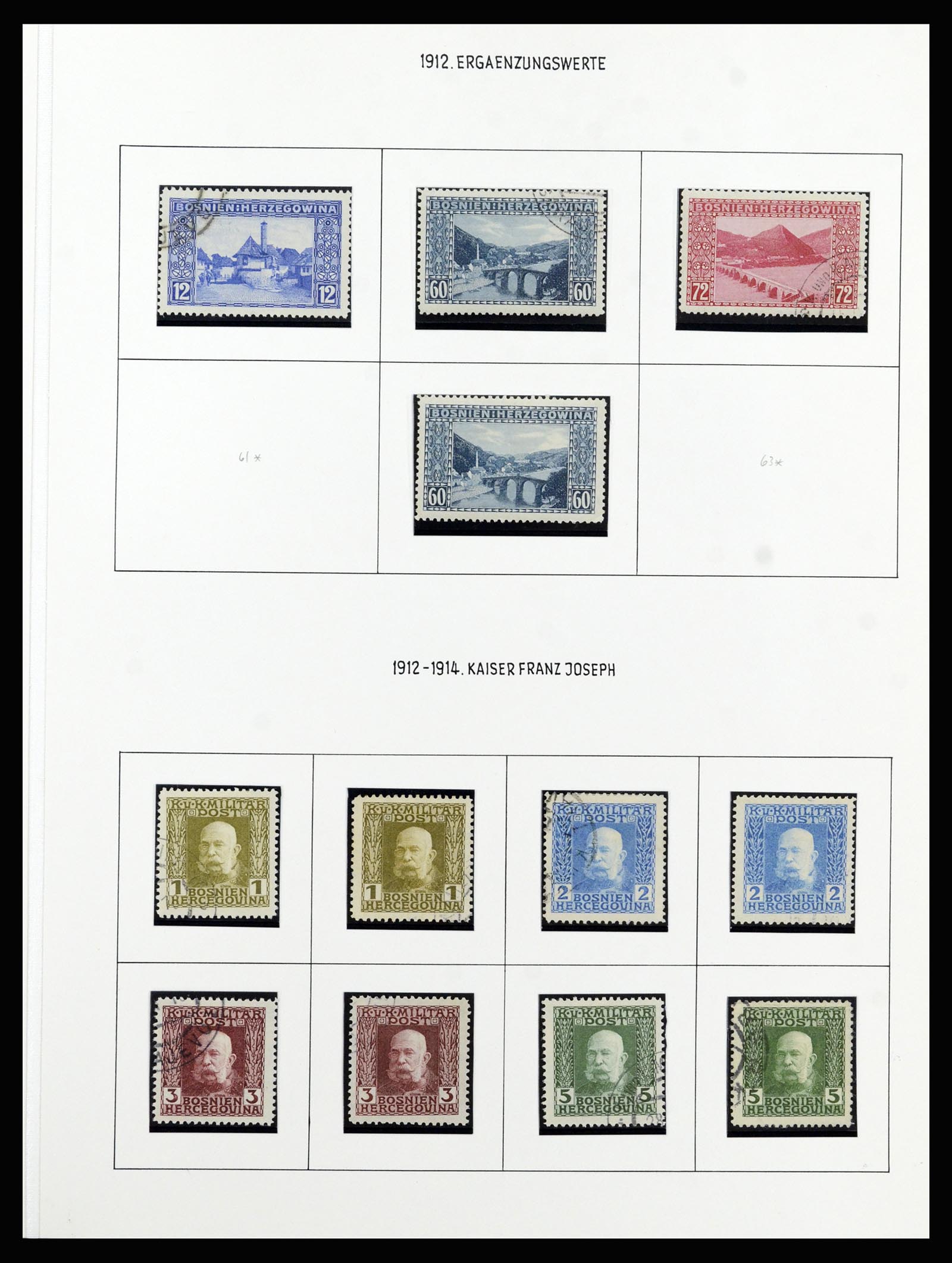 37141 021 - Postzegelverzameling 37141 Bosnië-Herzegowina 1879-1918.