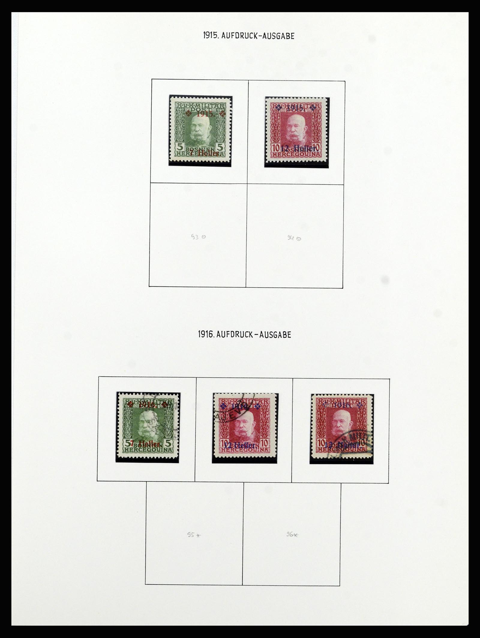 37141 027 - Postzegelverzameling 37141 Bosnië-Herzegowina 1879-1918.