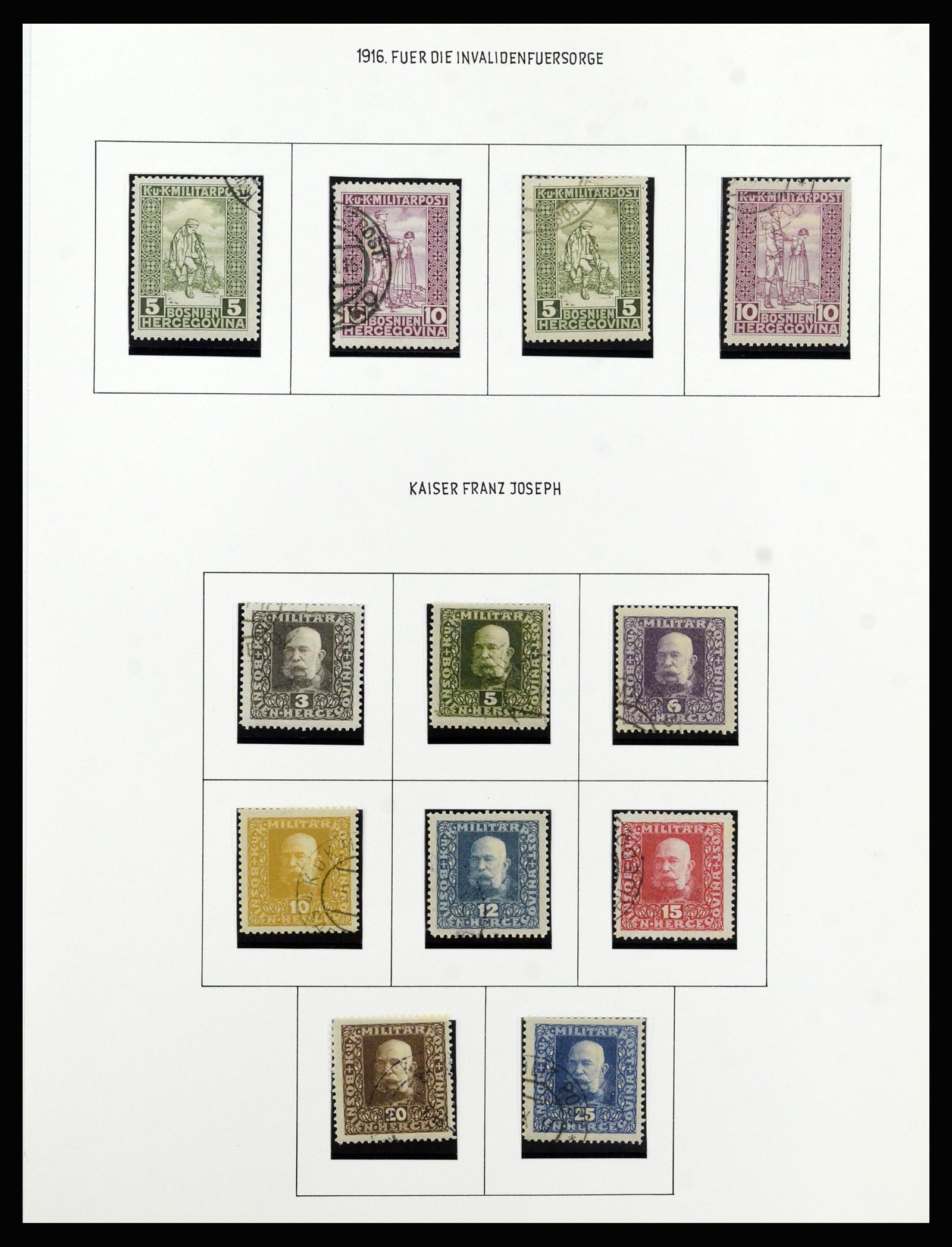 37141 028 - Postzegelverzameling 37141 Bosnië-Herzegowina 1879-1918.