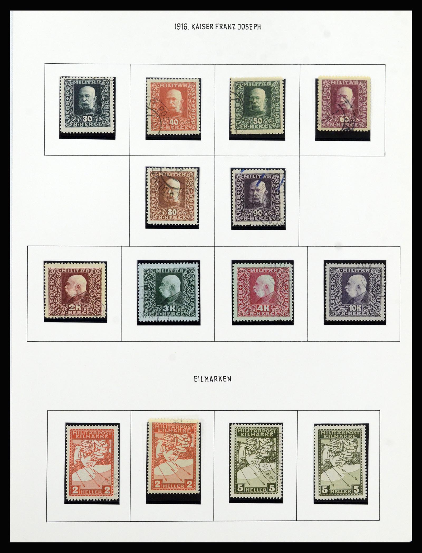 37141 029 - Postzegelverzameling 37141 Bosnië-Herzegowina 1879-1918.