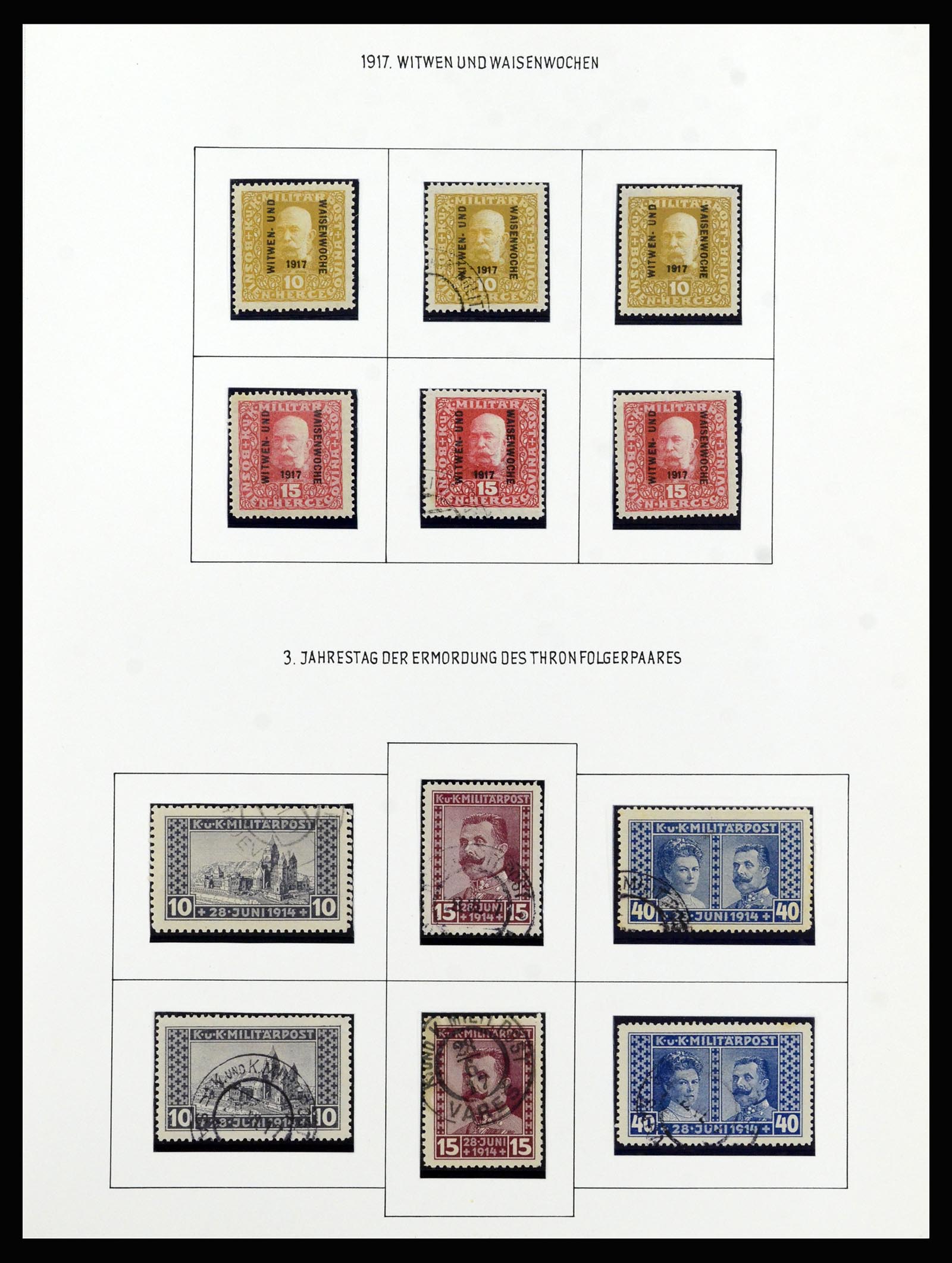 37141 030 - Postzegelverzameling 37141 Bosnië-Herzegowina 1879-1918.