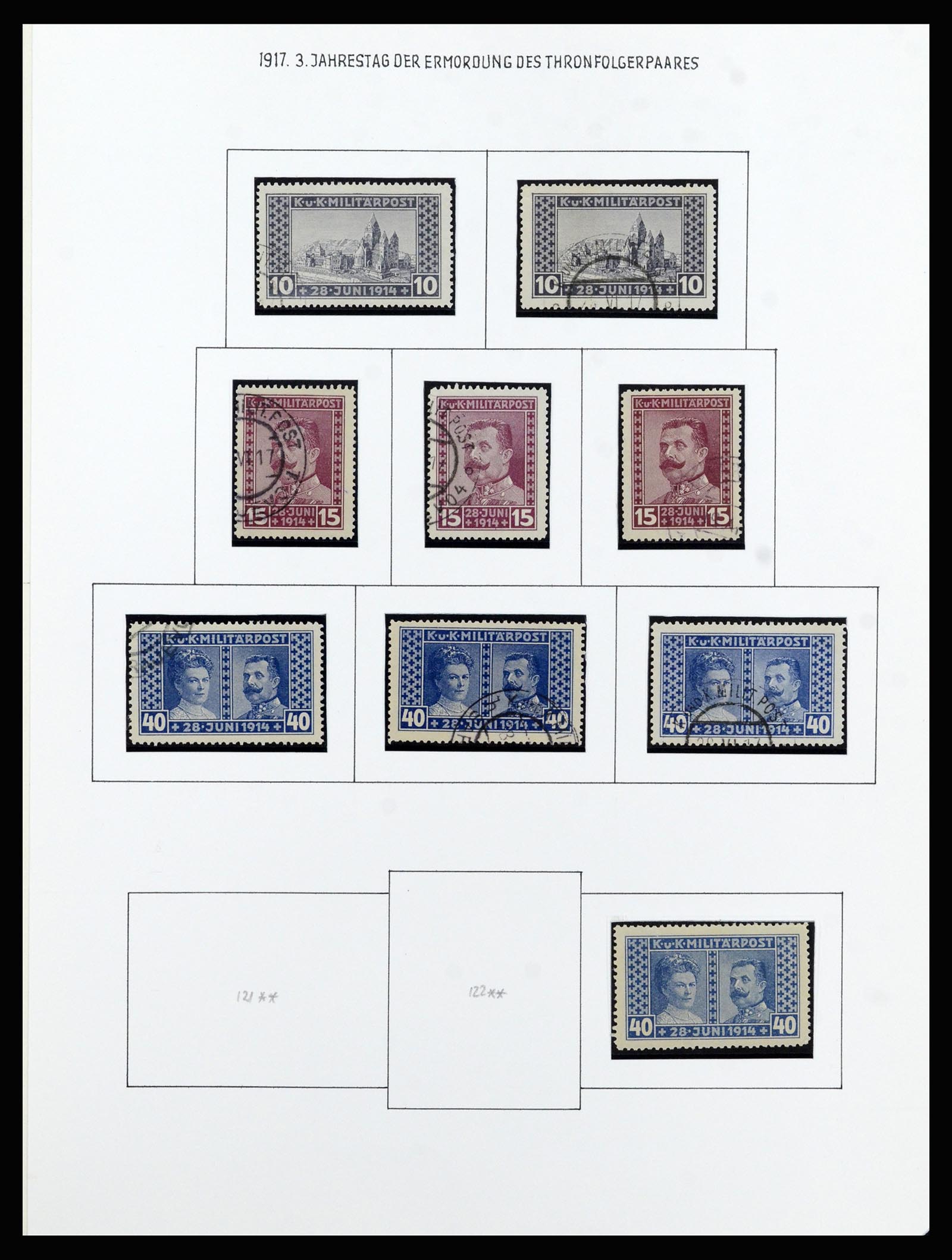 37141 031 - Postzegelverzameling 37141 Bosnië-Herzegowina 1879-1918.
