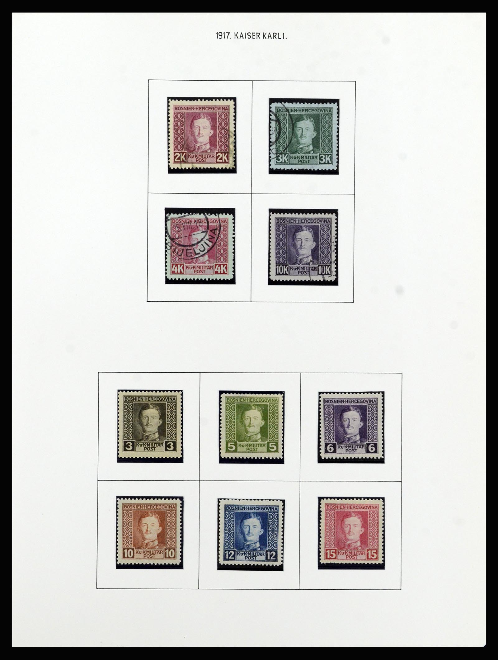 37141 034 - Postzegelverzameling 37141 Bosnië-Herzegowina 1879-1918.