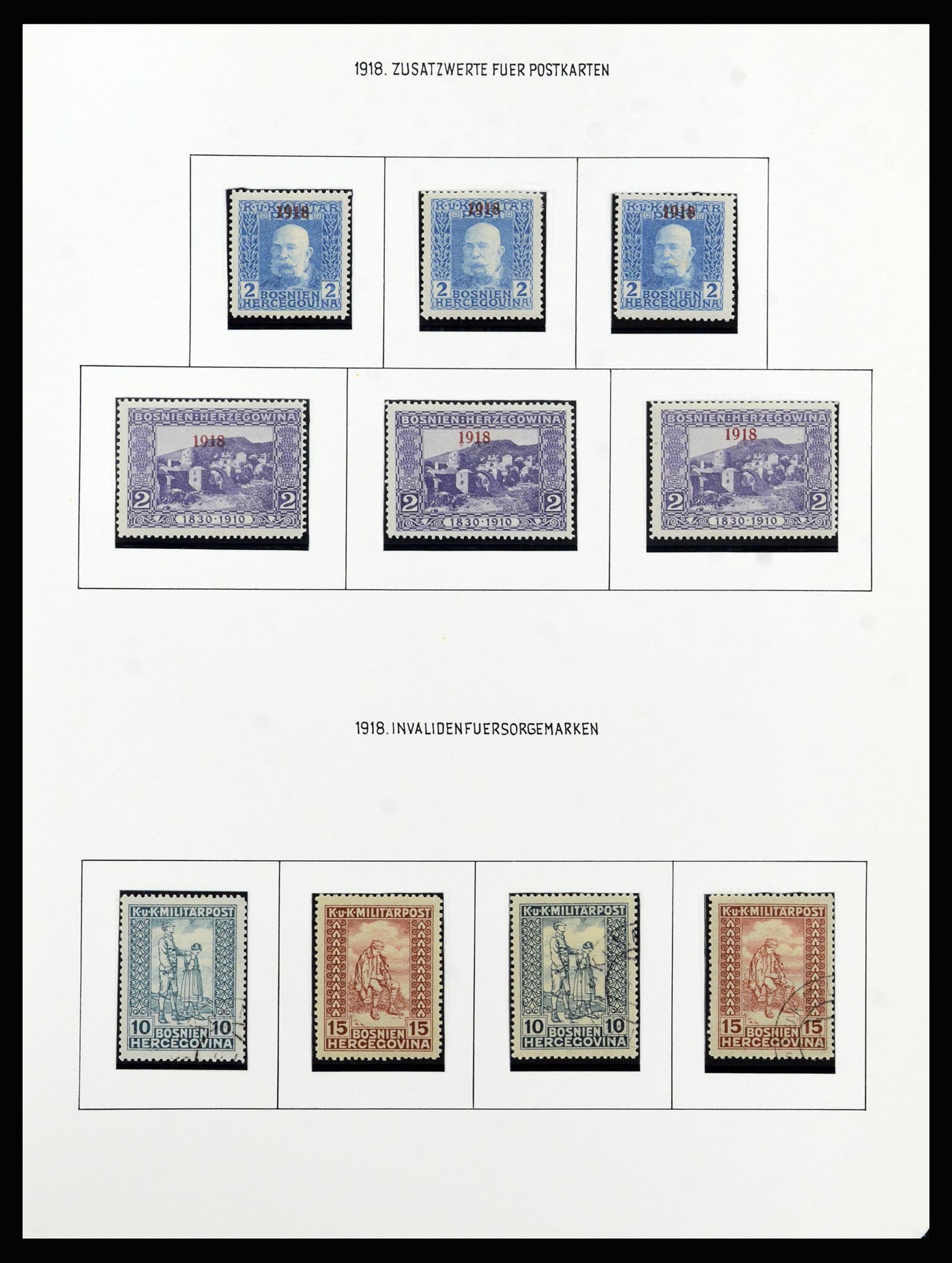37141 035 - Postzegelverzameling 37141 Bosnië-Herzegowina 1879-1918.