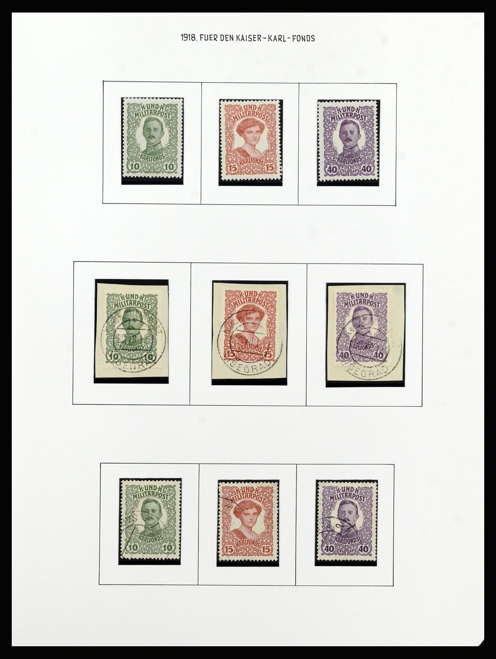 37141 036 - Postzegelverzameling 37141 Bosnië-Herzegowina 1879-1918.