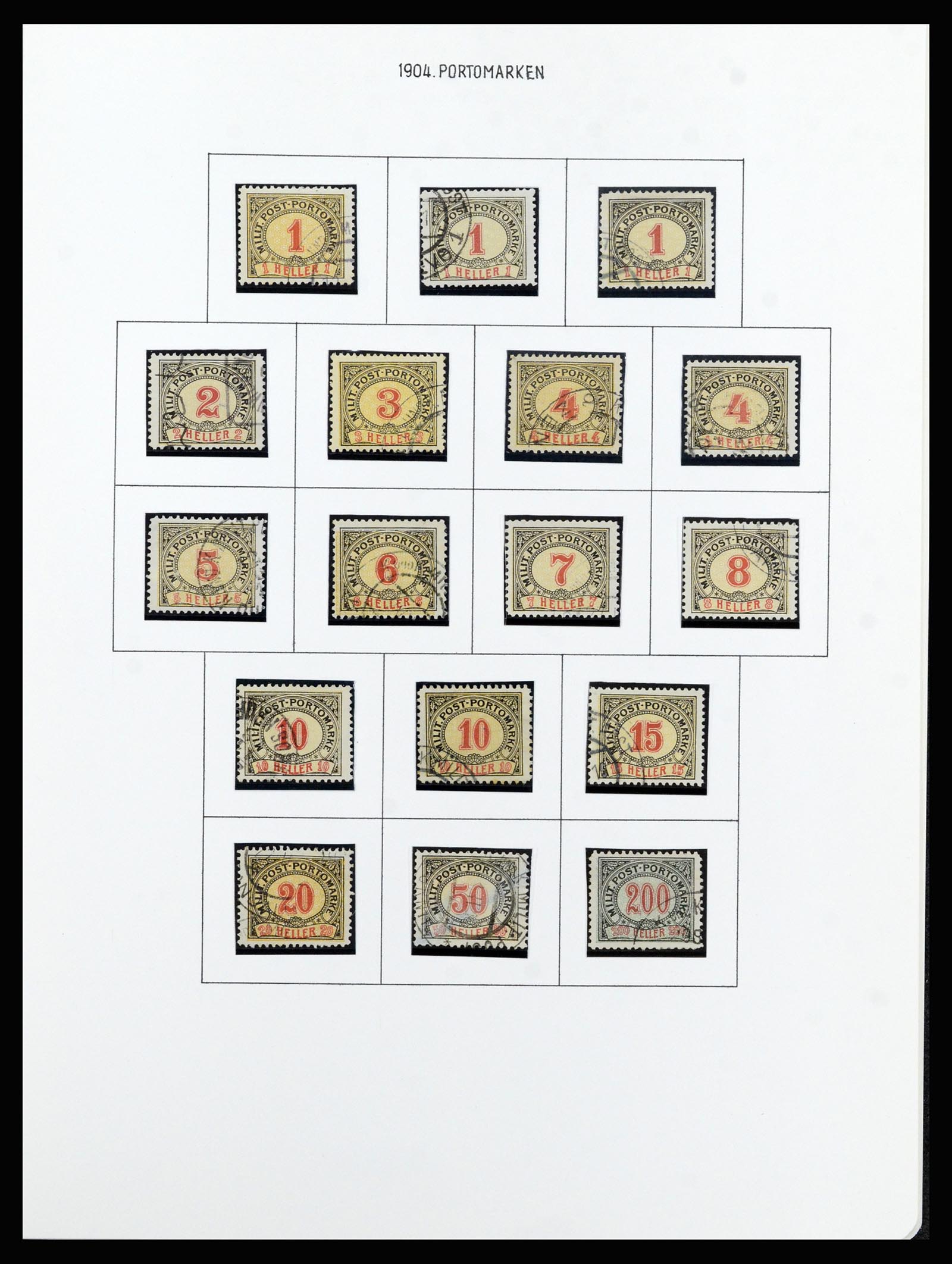 37141 037 - Postzegelverzameling 37141 Bosnië-Herzegowina 1879-1918.