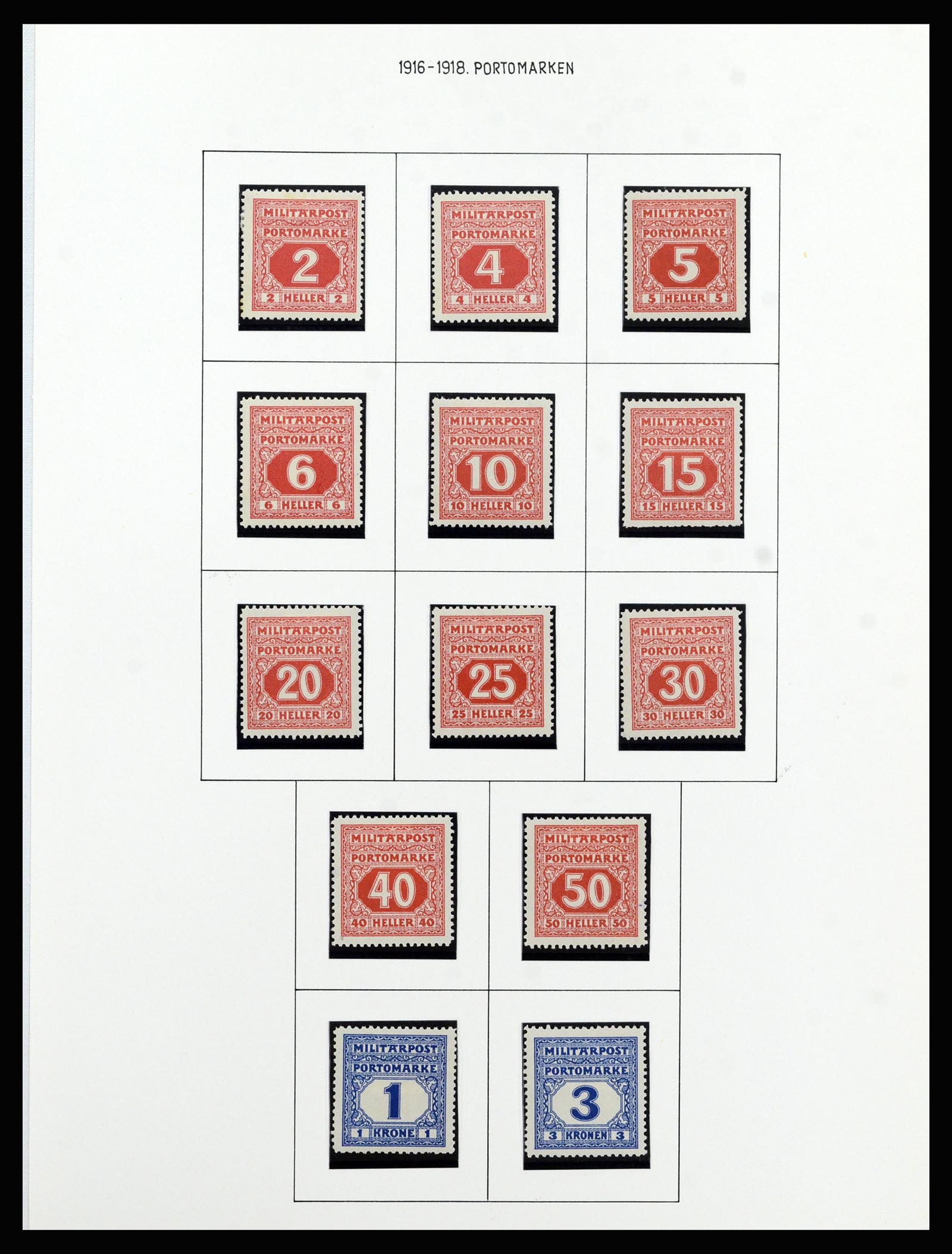 37141 038 - Postzegelverzameling 37141 Bosnië-Herzegowina 1879-1918.