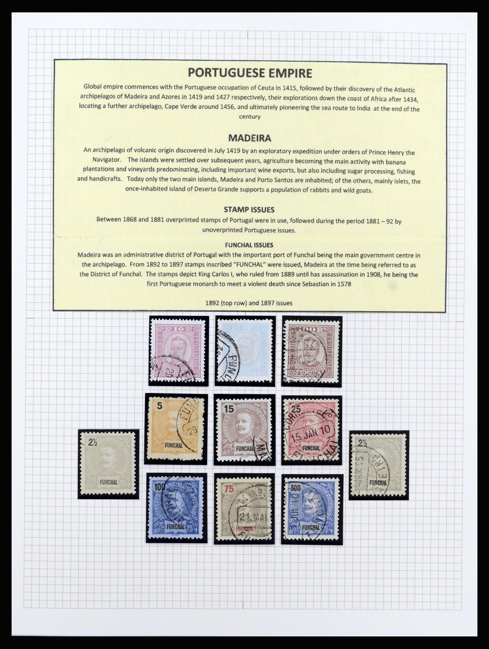 37142 005 - Postzegelverzameling 37142 Portugese koloniën 1882-1998.