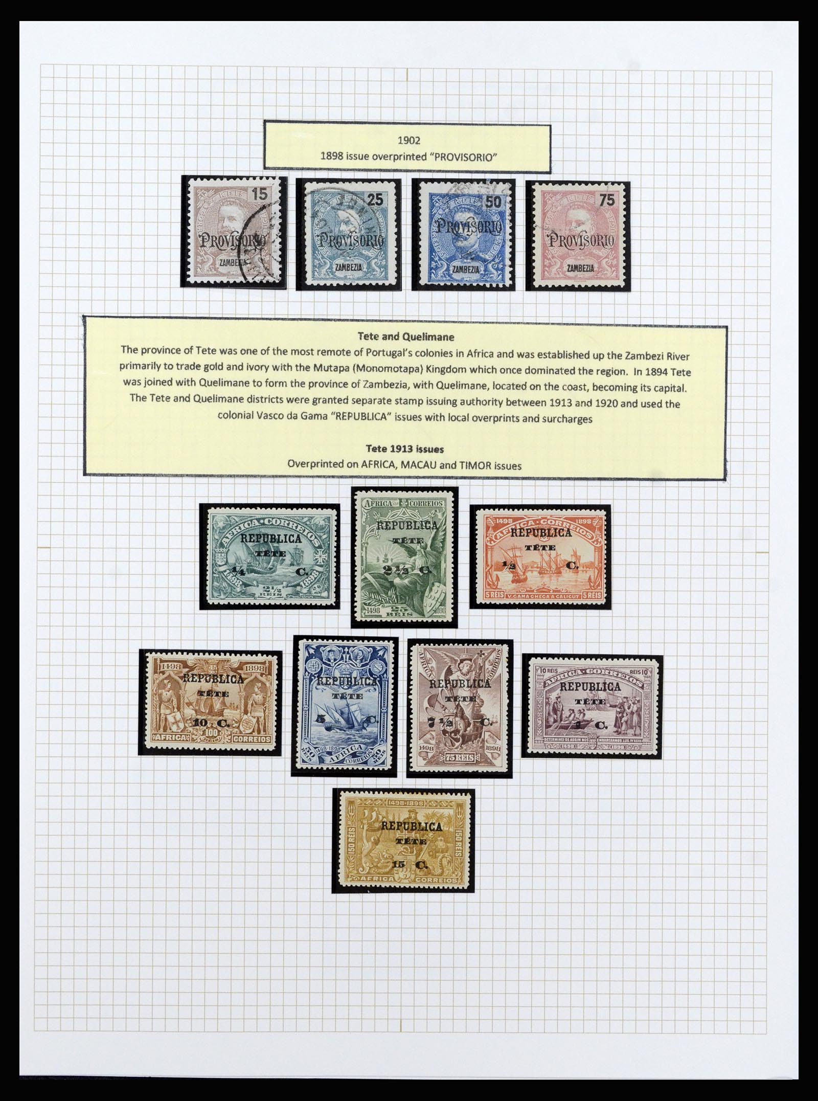 37142 038 - Postzegelverzameling 37142 Portugese koloniën 1882-1998.