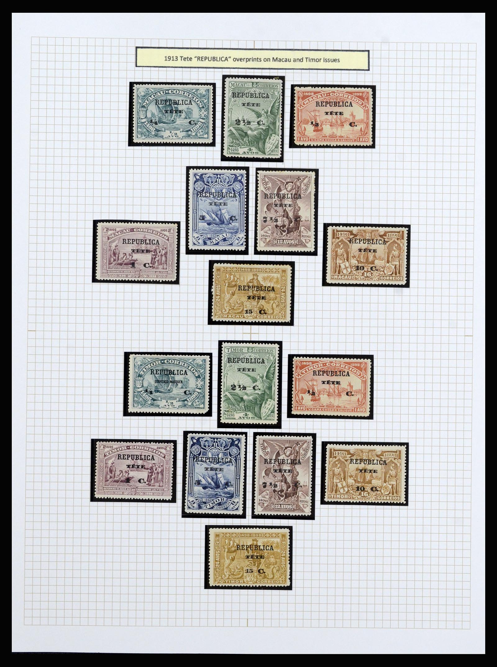 37142 039 - Postzegelverzameling 37142 Portugese koloniën 1882-1998.