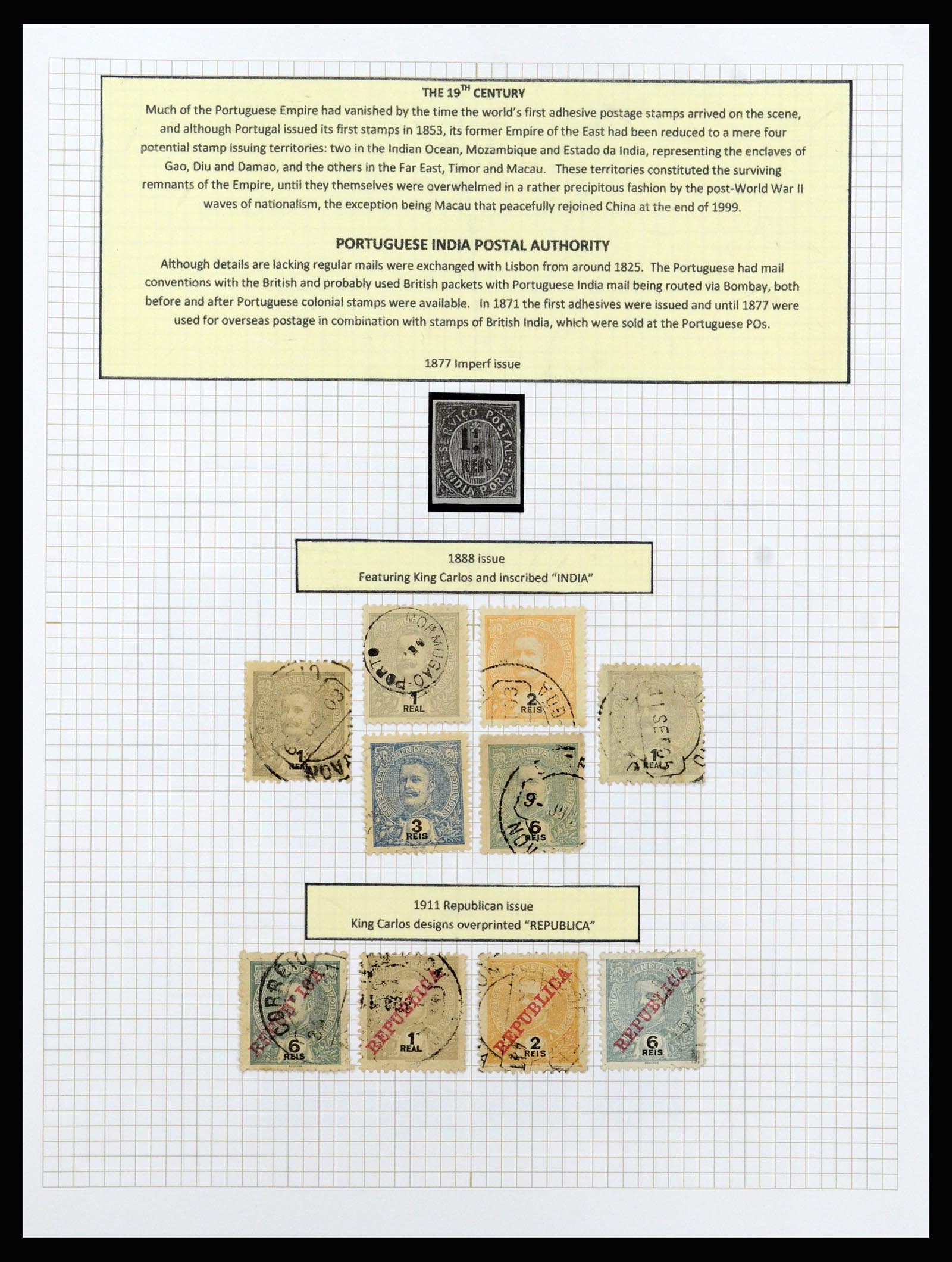 37142 052 - Postzegelverzameling 37142 Portugese koloniën 1882-1998.