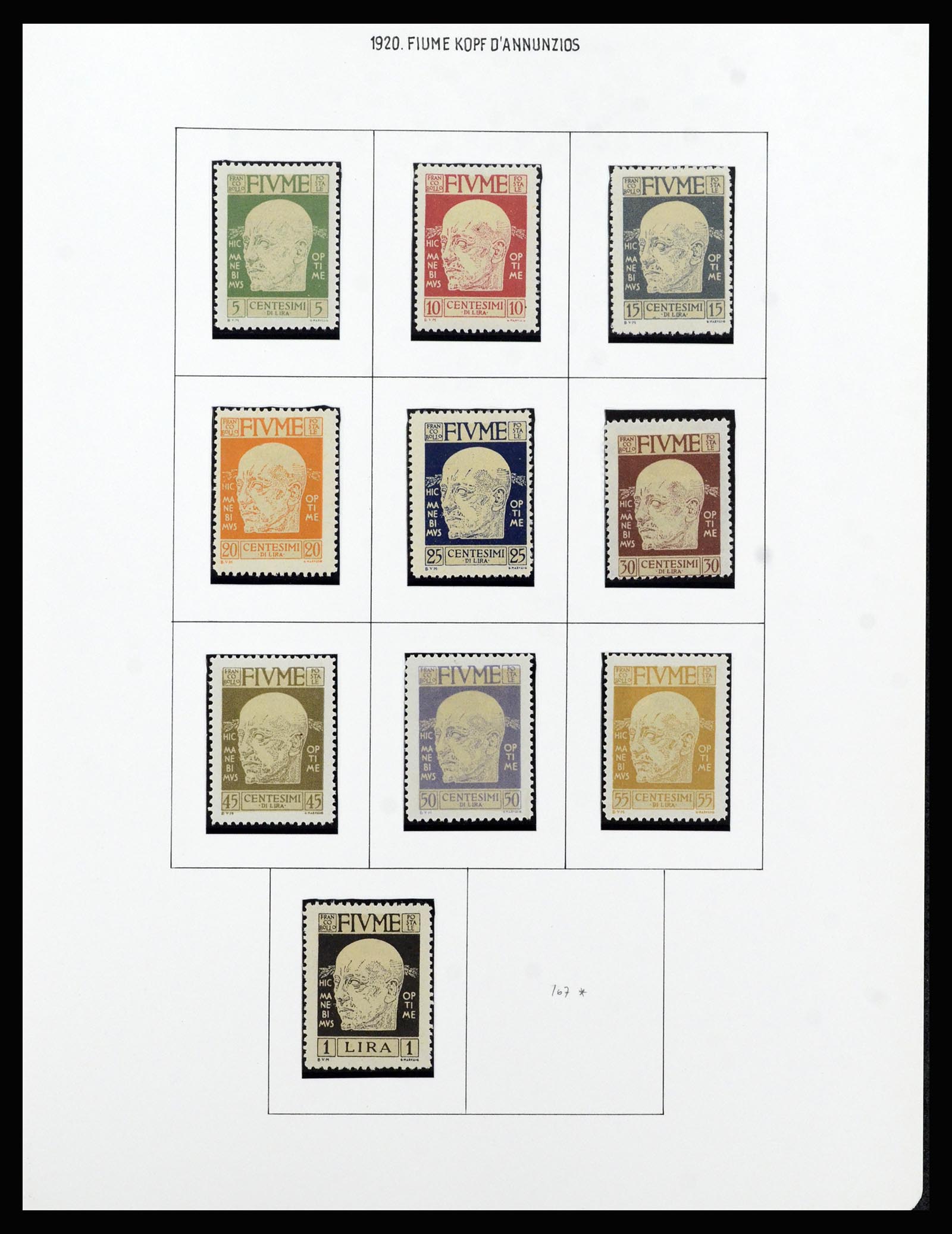 37146 013 - Postzegelverzameling 37146 Fiume 1918-1924.