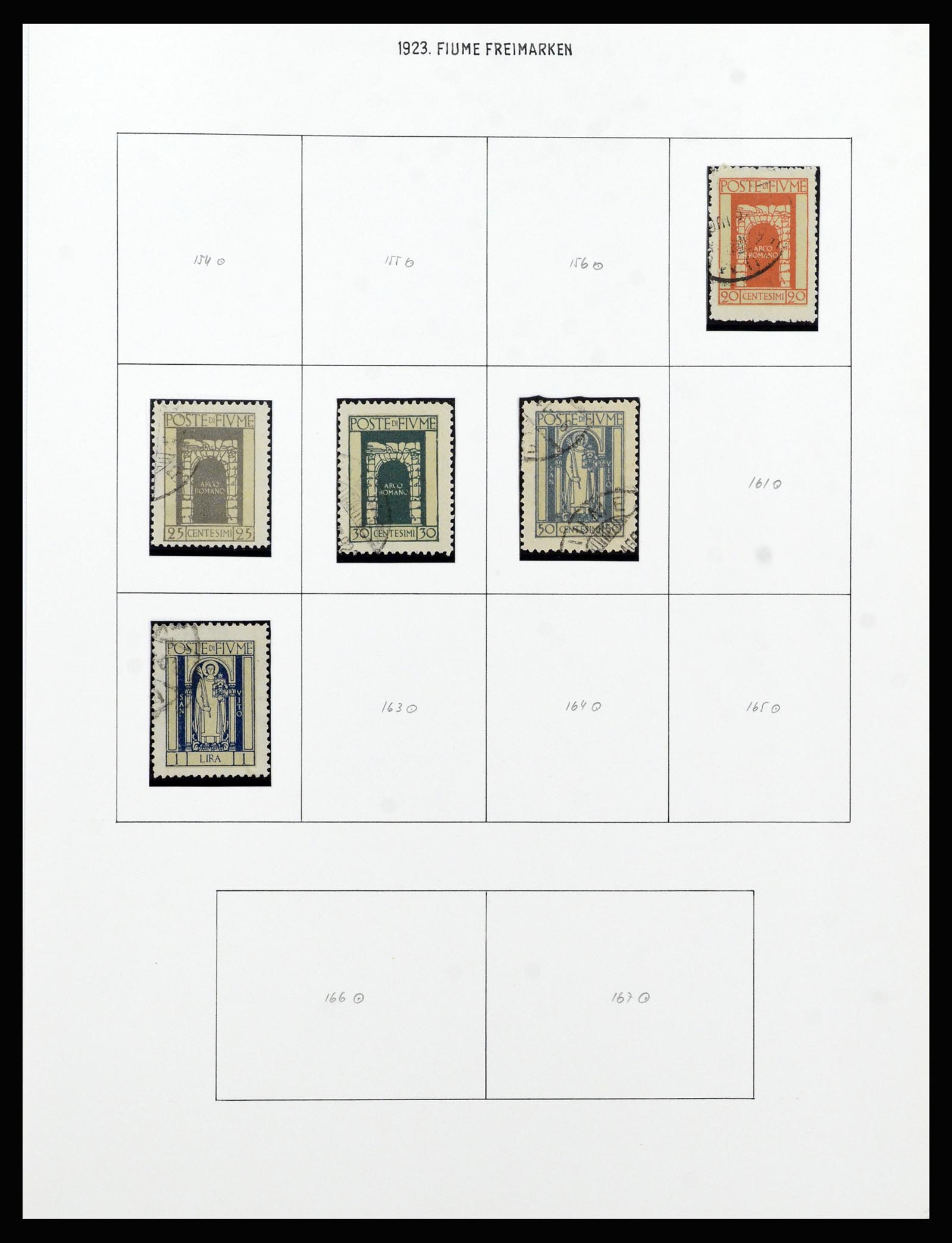 37146 019 - Postzegelverzameling 37146 Fiume 1918-1924.