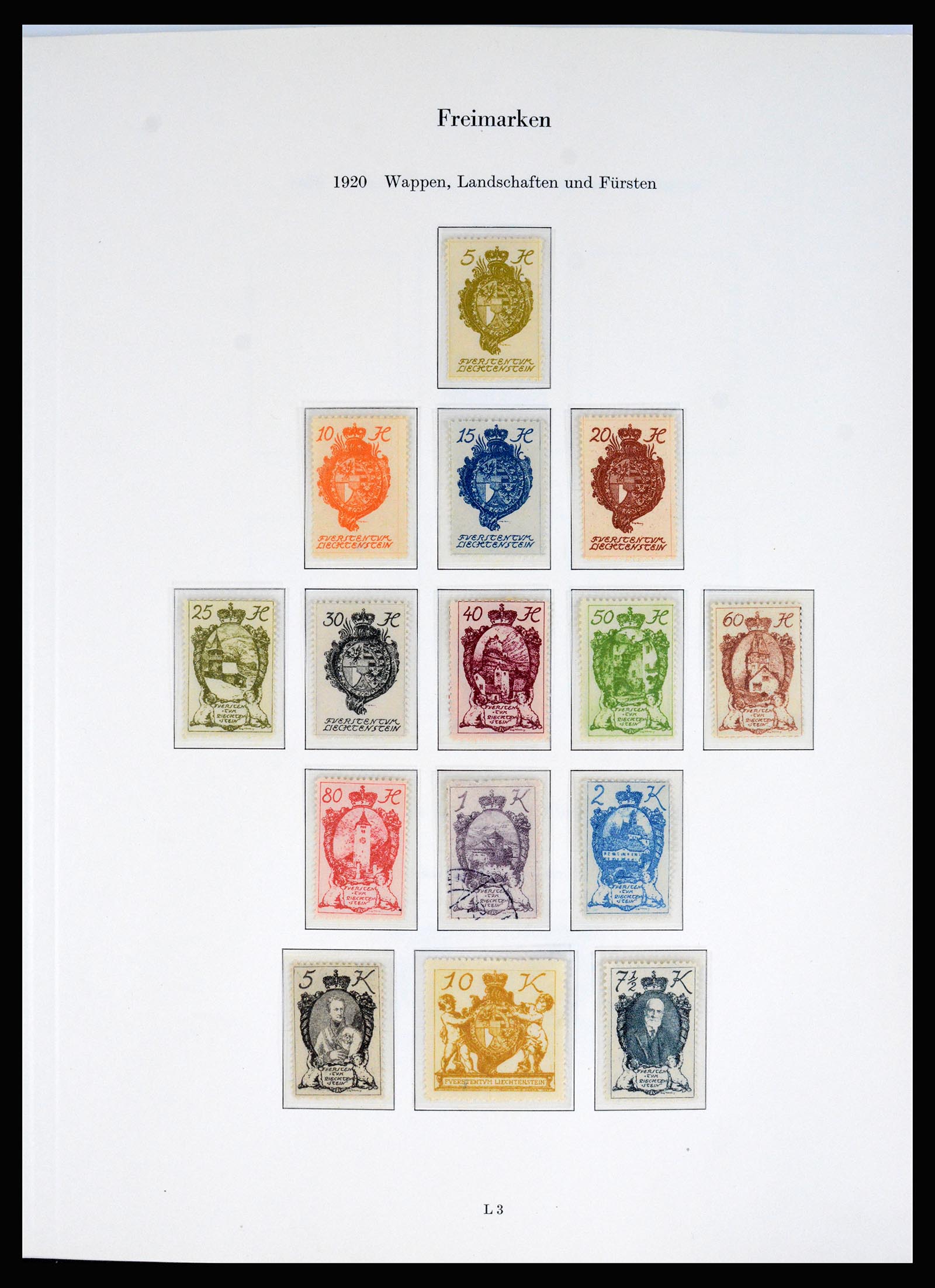 37147 001 - Postzegelverzameling 37147 Liechtenstein 1920-2019!