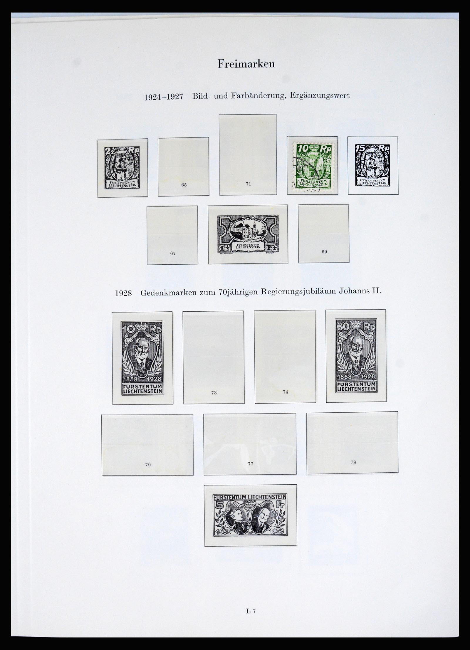 37147 003 - Postzegelverzameling 37147 Liechtenstein 1920-2019!