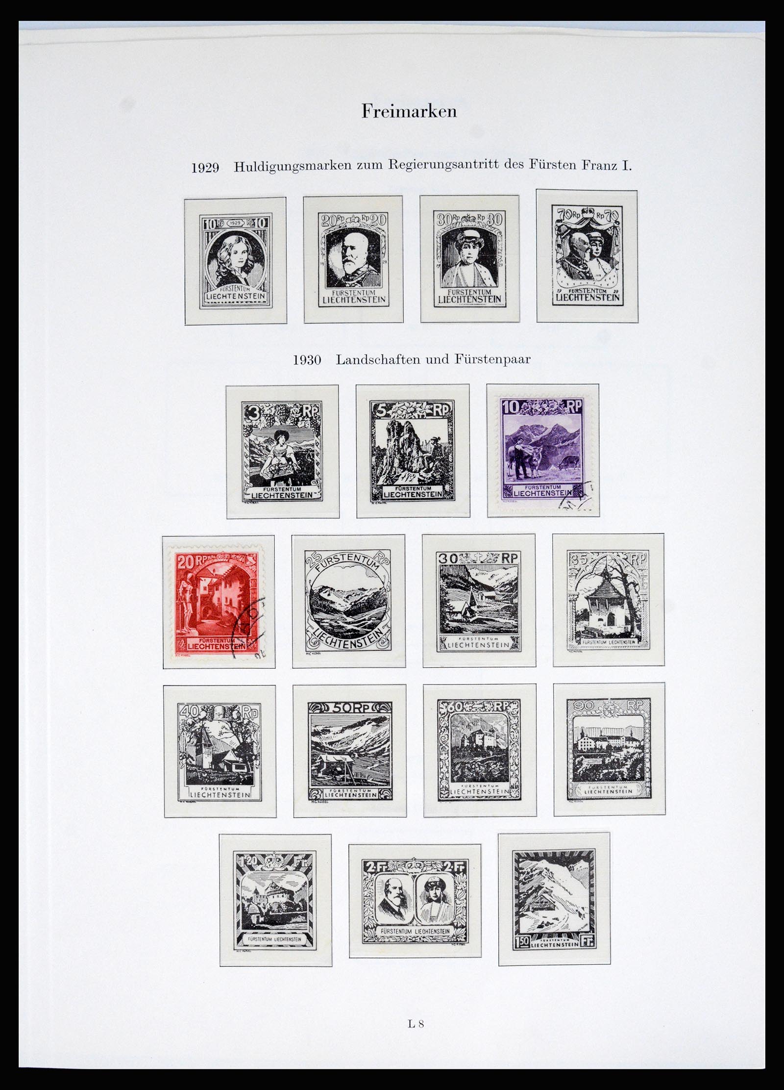 37147 004 - Postzegelverzameling 37147 Liechtenstein 1920-2019!