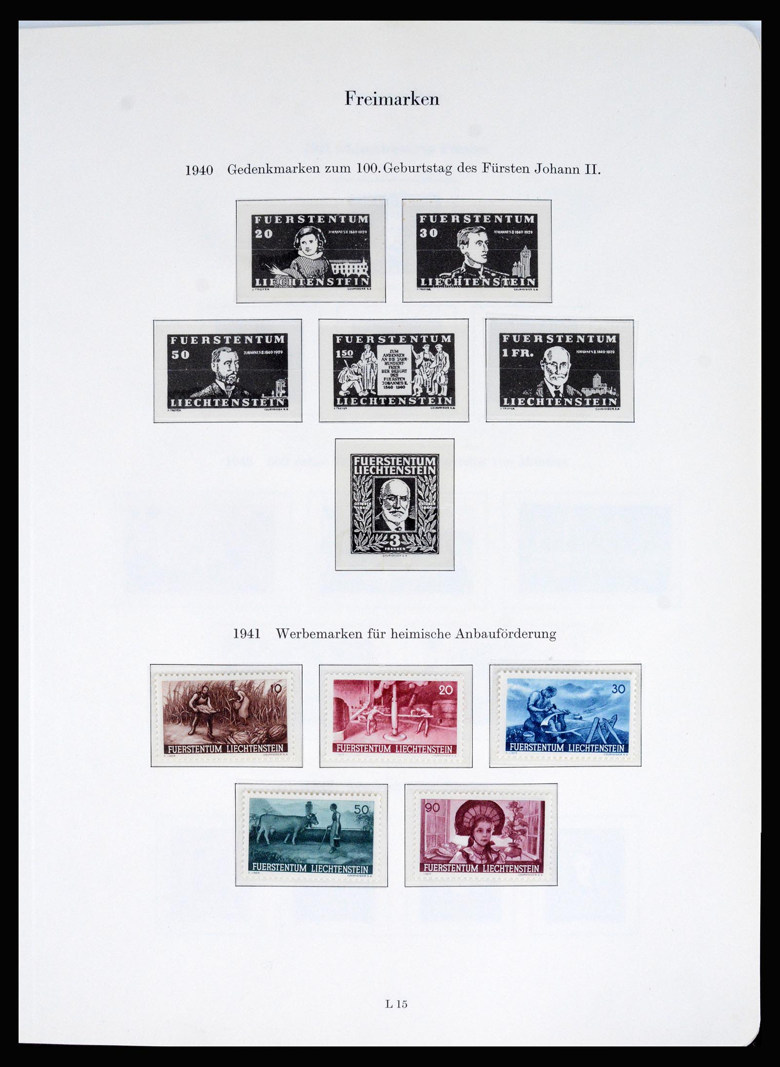 37147 007 - Postzegelverzameling 37147 Liechtenstein 1920-2019!